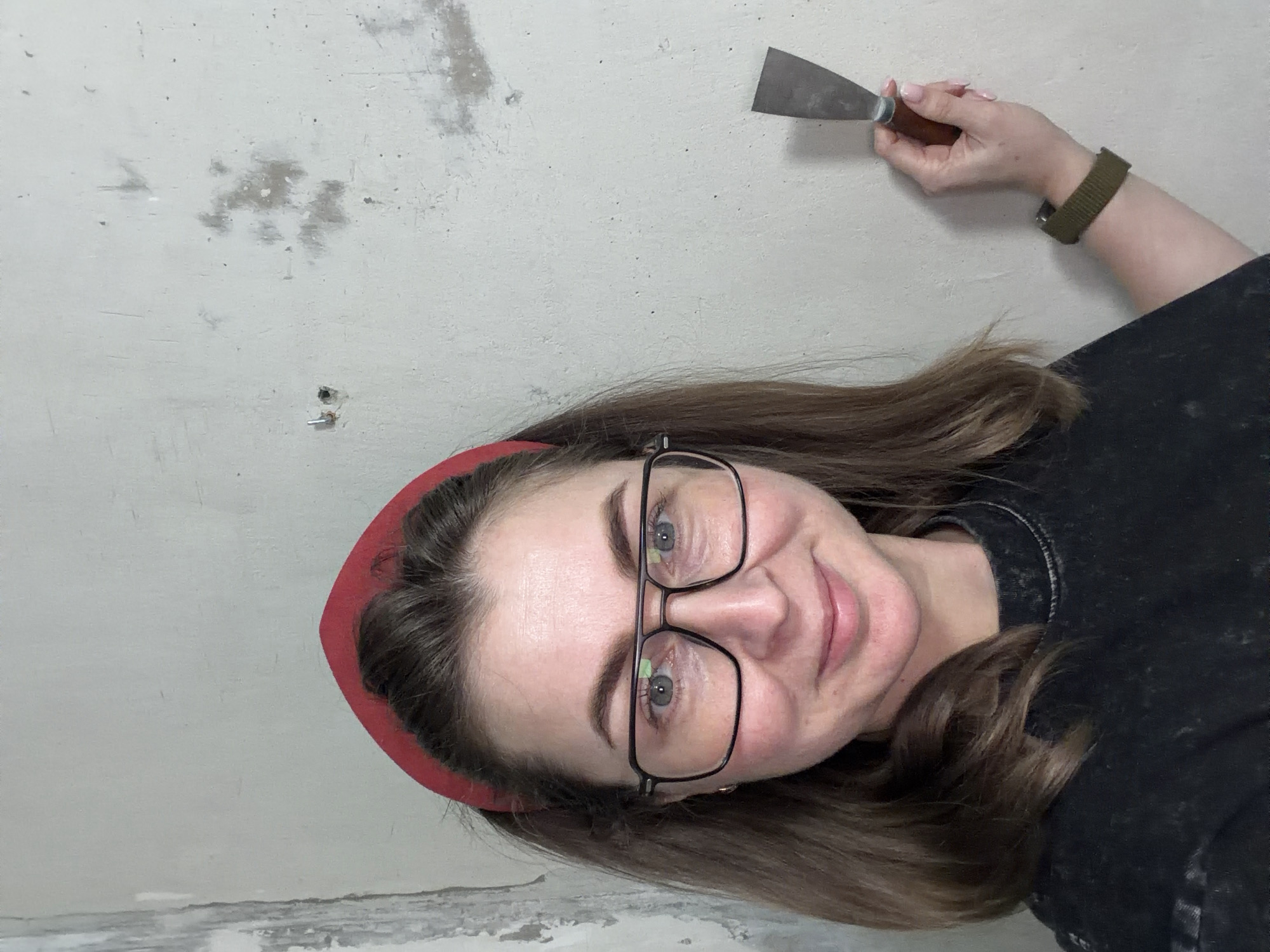 Home repair work underway in Dubovaya, Russia