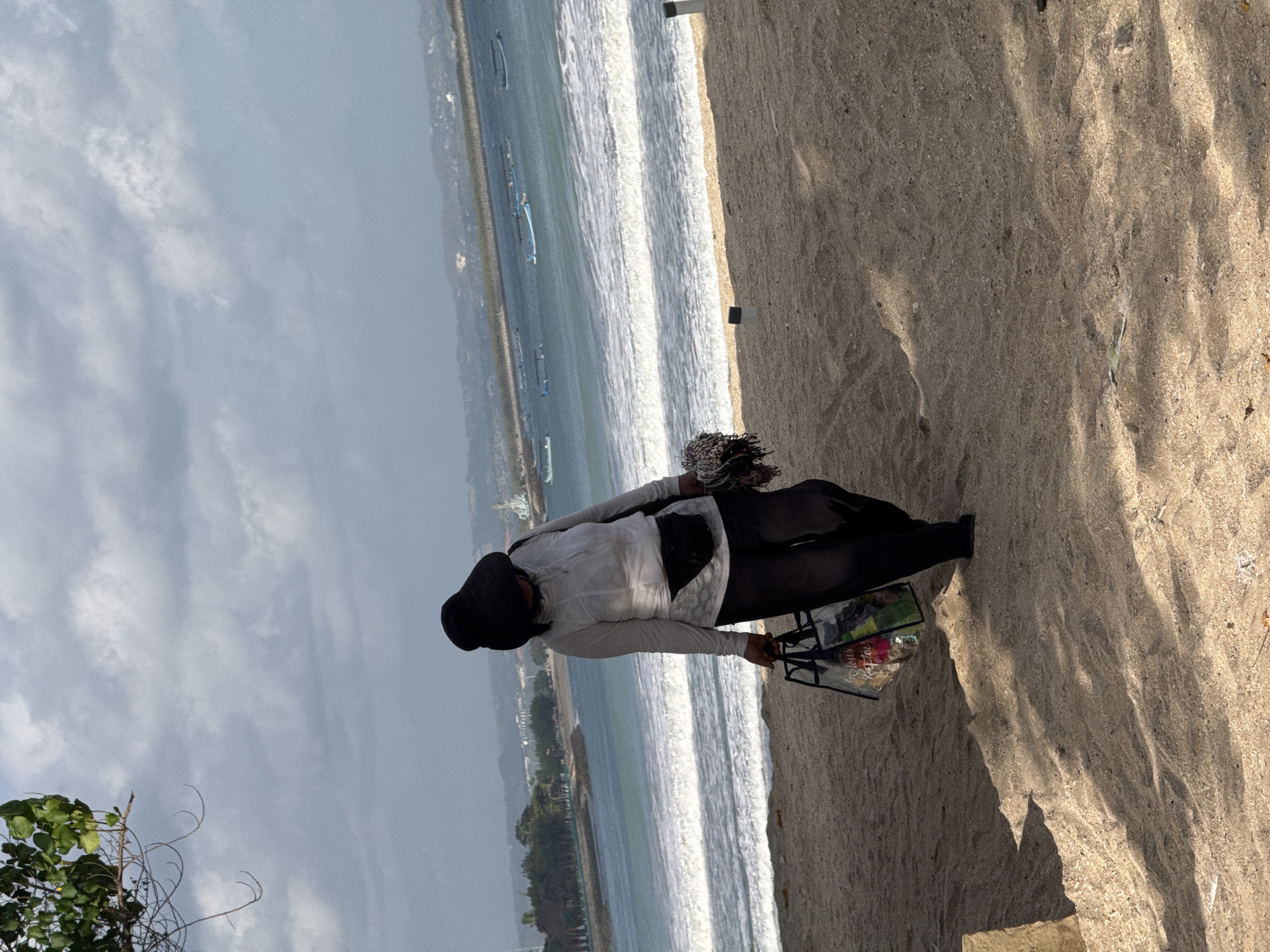 Busy morning on Kuta Beach, Bali