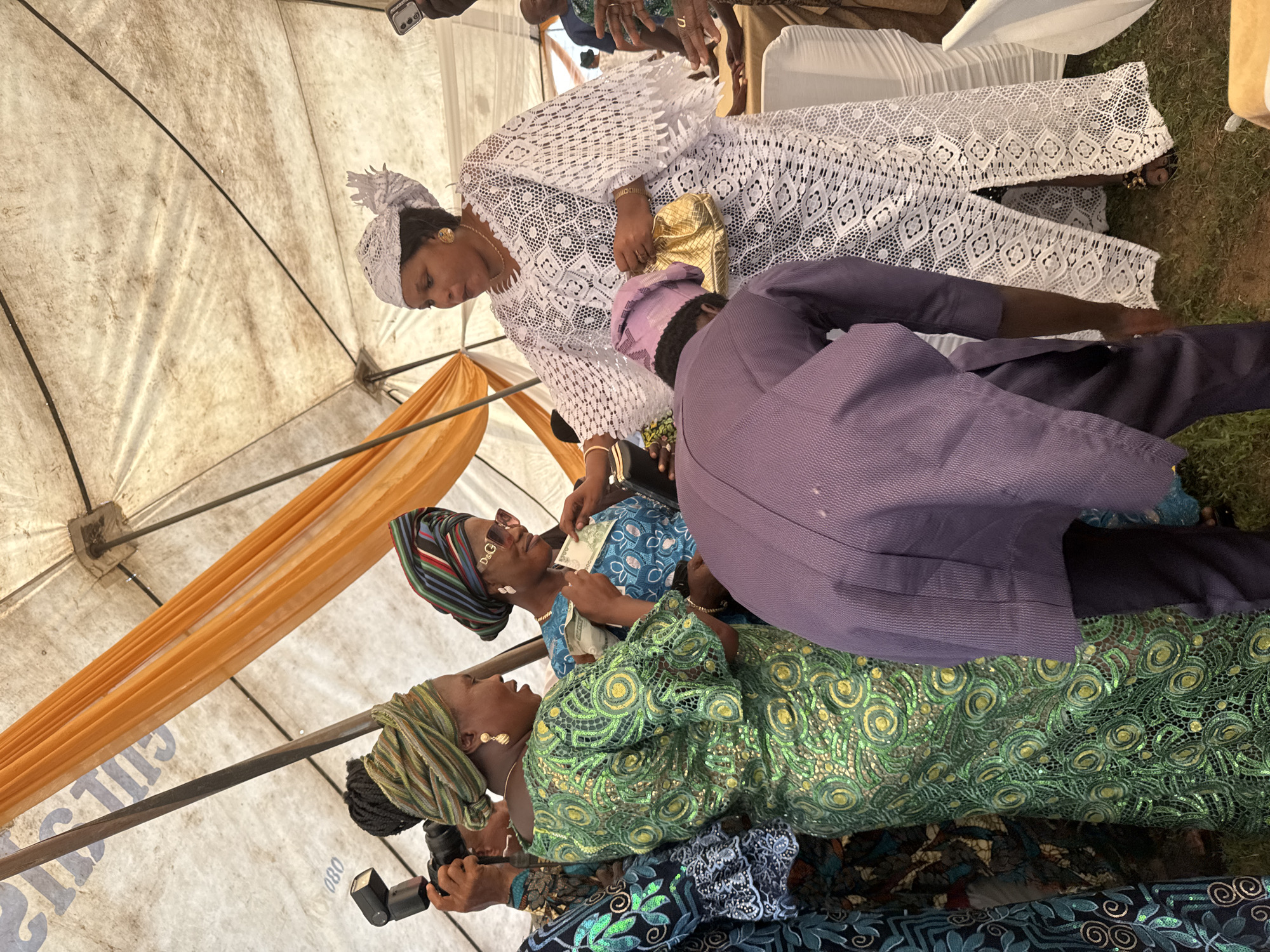 Traditional outdoor celebration in full swing in Badagry, Nigeria