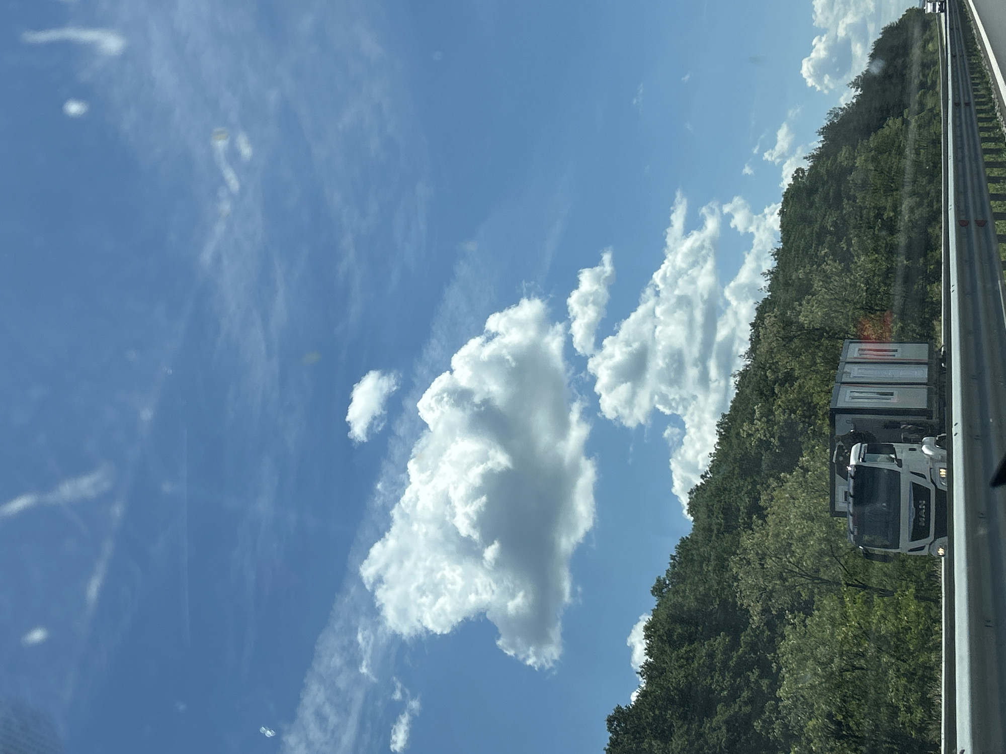 Truck convoy spotted on Bulgarian highway near Rajana