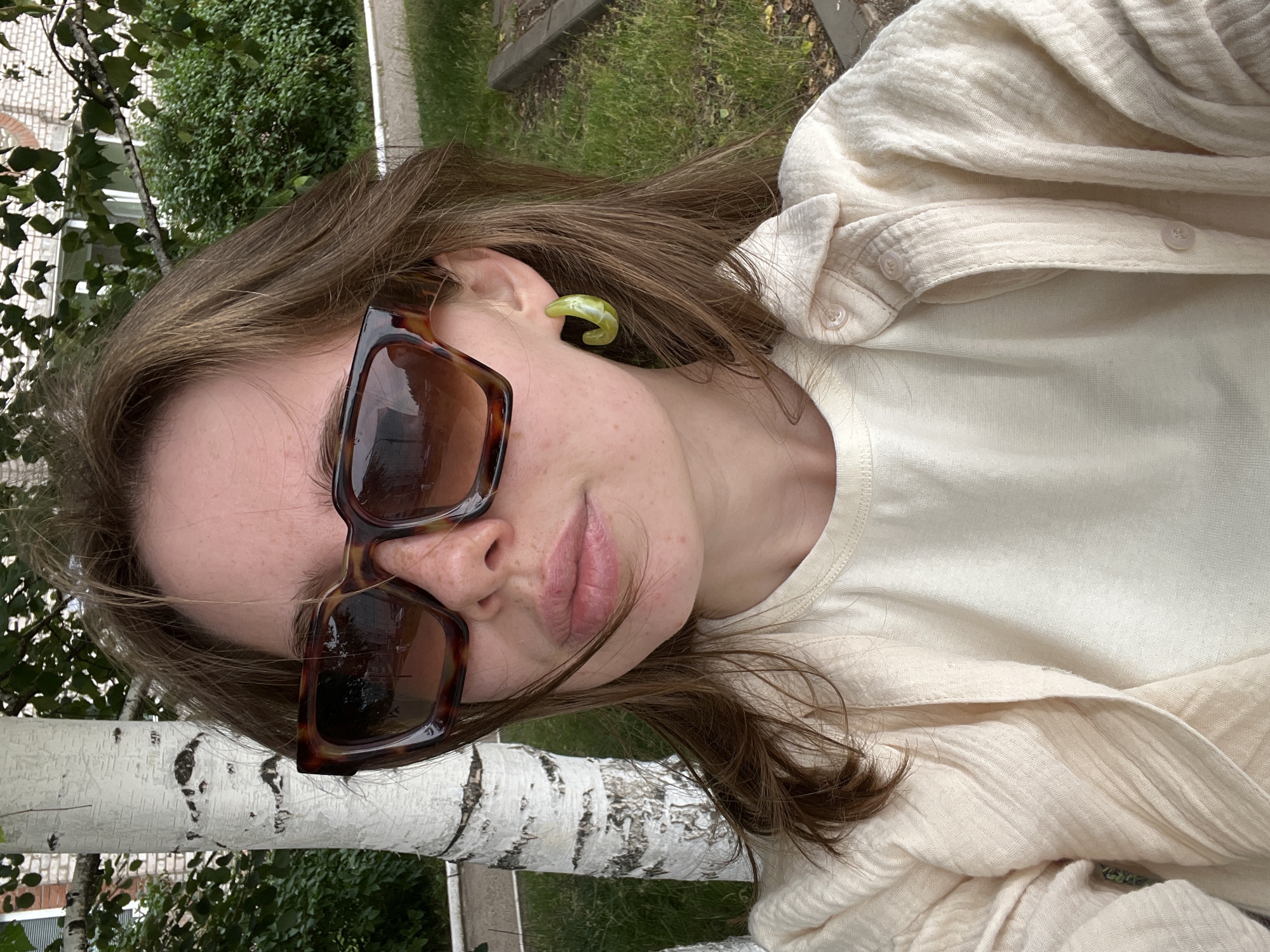 Casual selfie session around Chaikovsky on a summer day