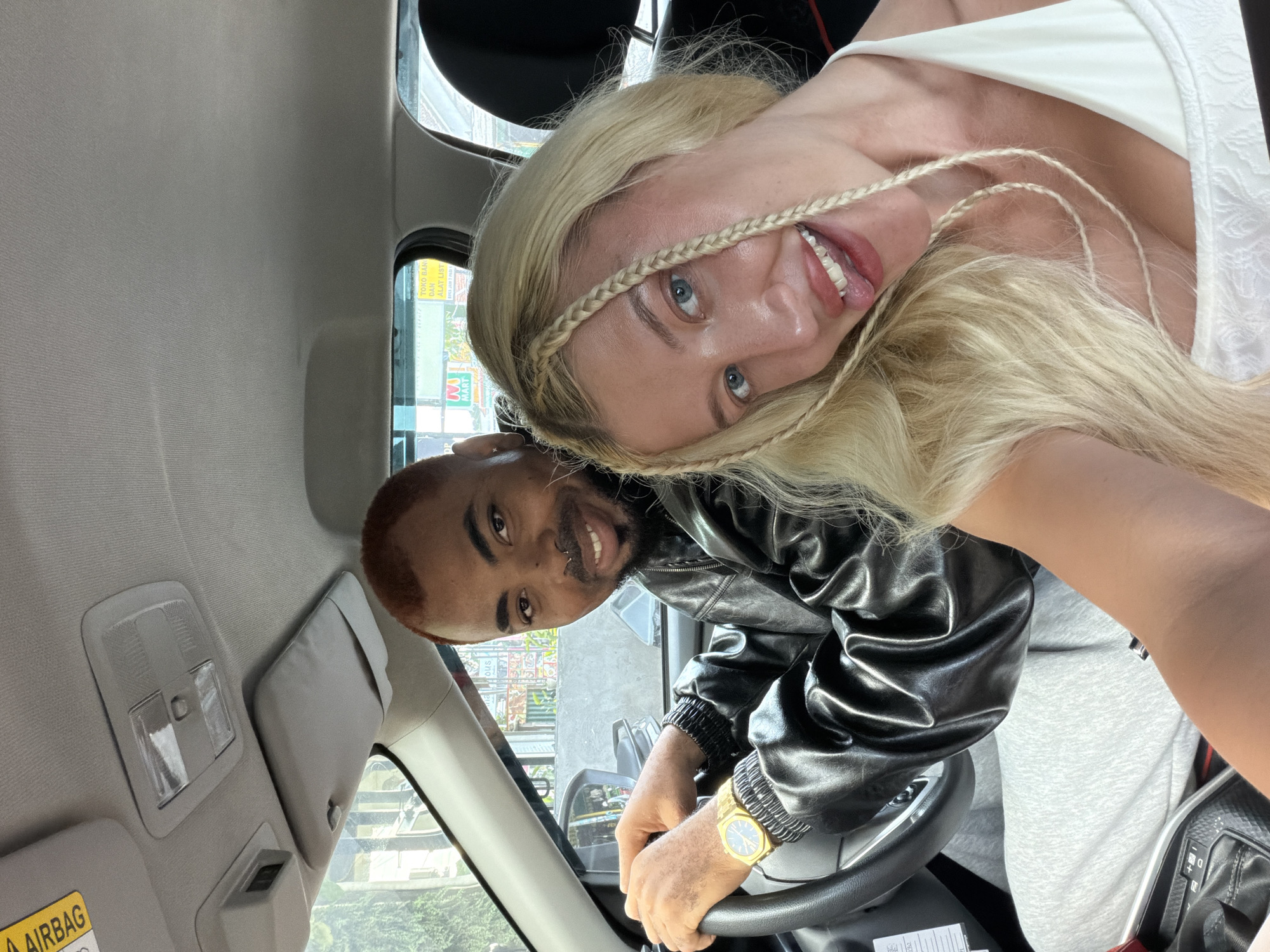 Morning car ride through Mengwi, Bali