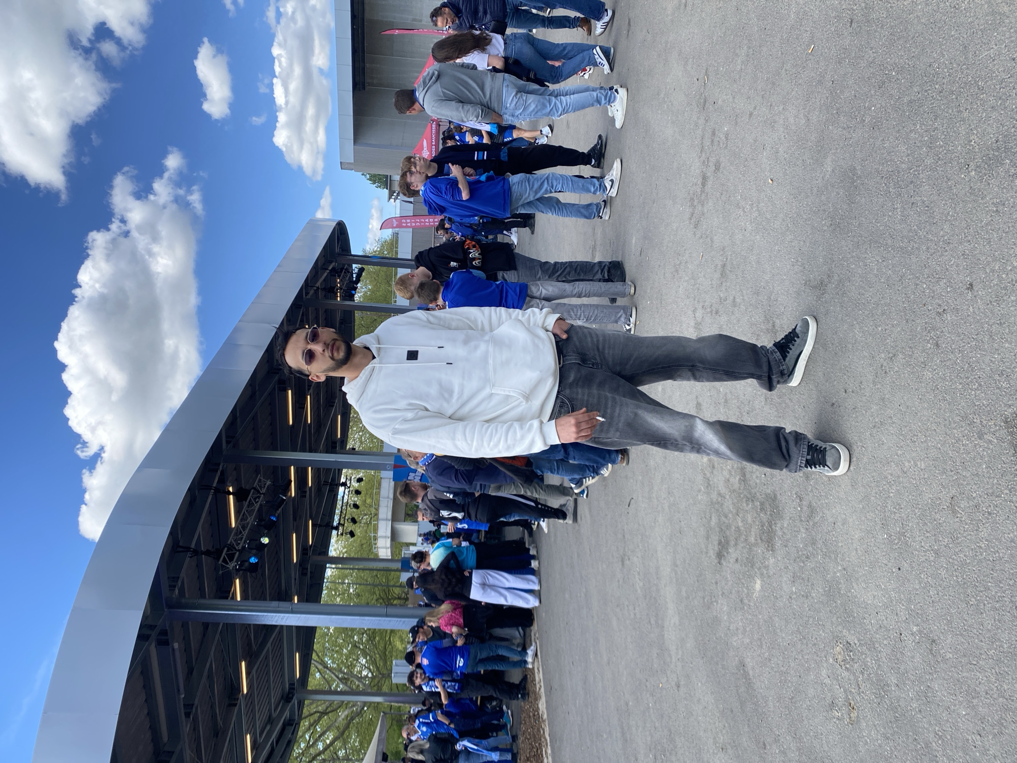 Sports fans gather at Strasbourg fan zone event