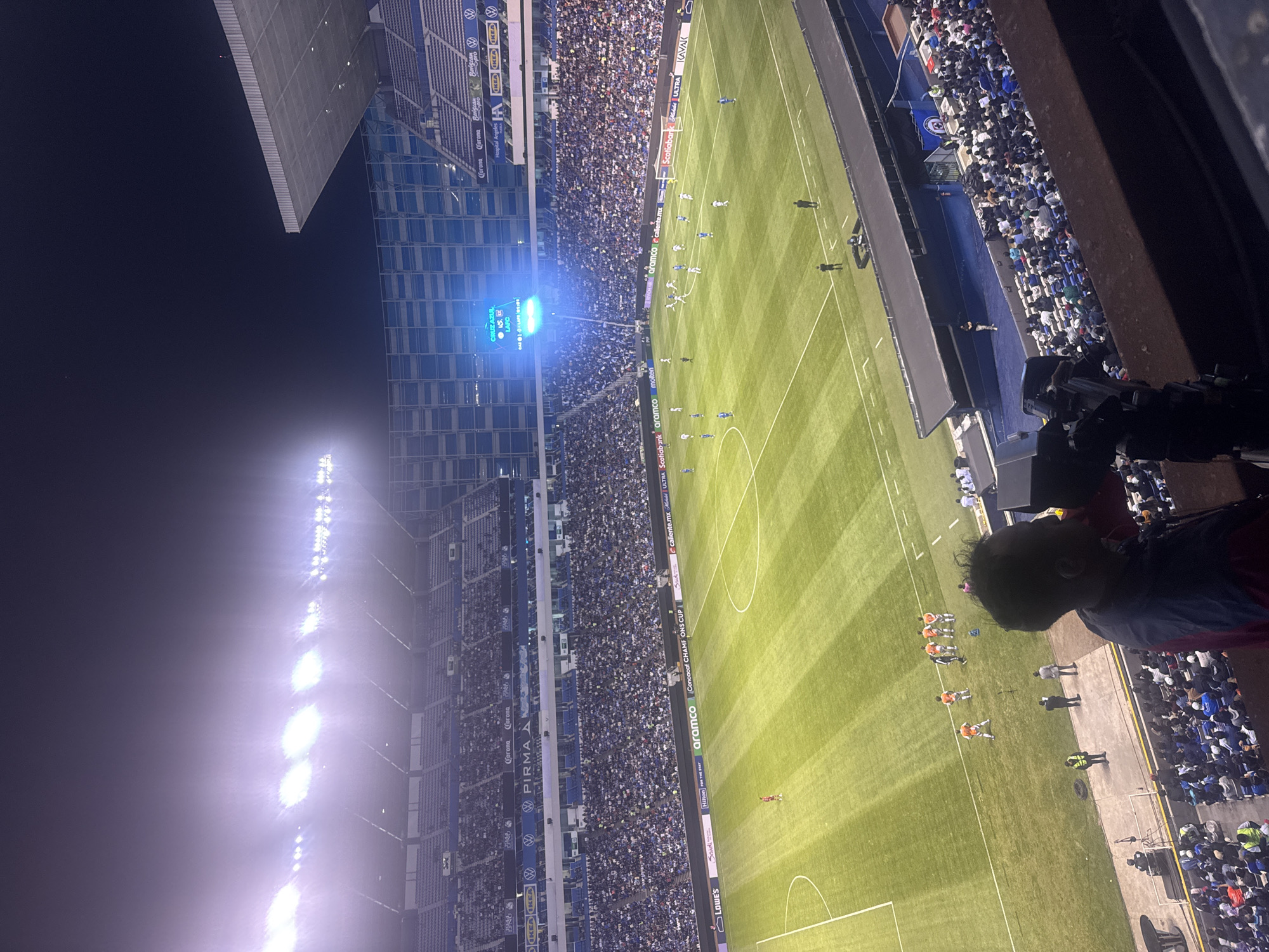 Cruz Azul leads 1-0 at packed Puebla stadium