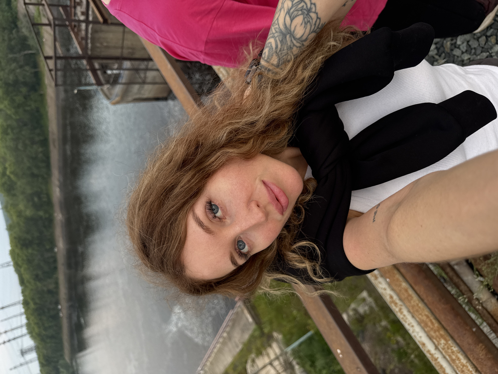 Afternoon out in Chaikovsky: bikes, dogs, and golden skies