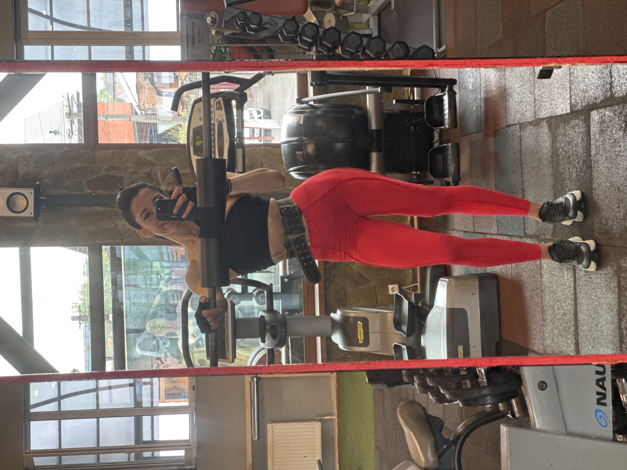Early morning gym session documented in Vladikavkaz