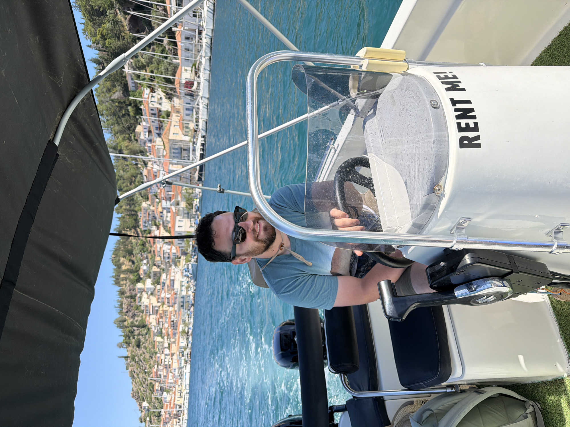 Morning boat ride captures scenic Poros coastline