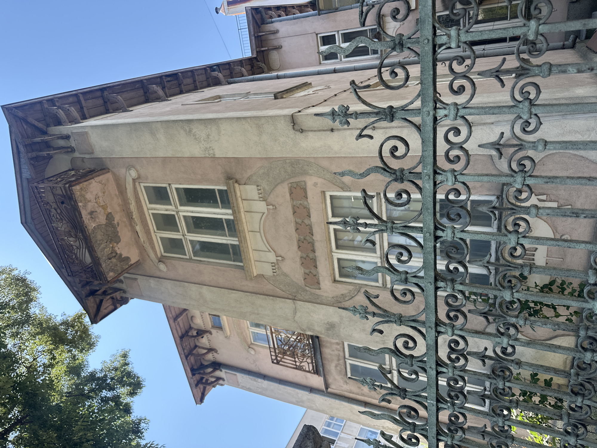 Aging architecture and park antiquities in central Varna