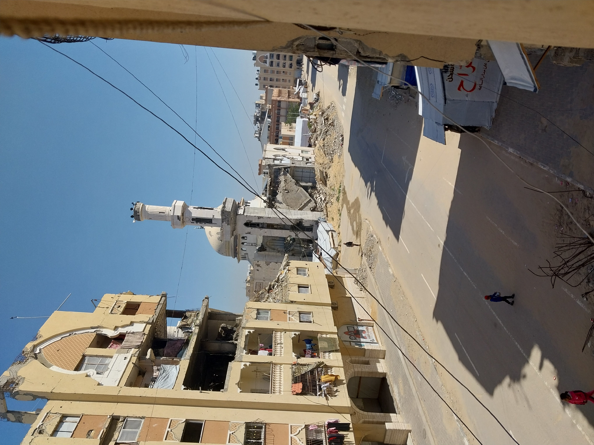 Aerial documentation shows urban refugee settlement conditions April 2026