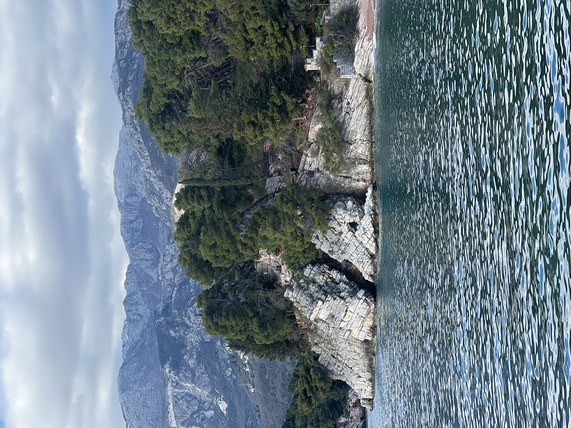 Coastal views documented along Montenegro's Adriatic shoreline