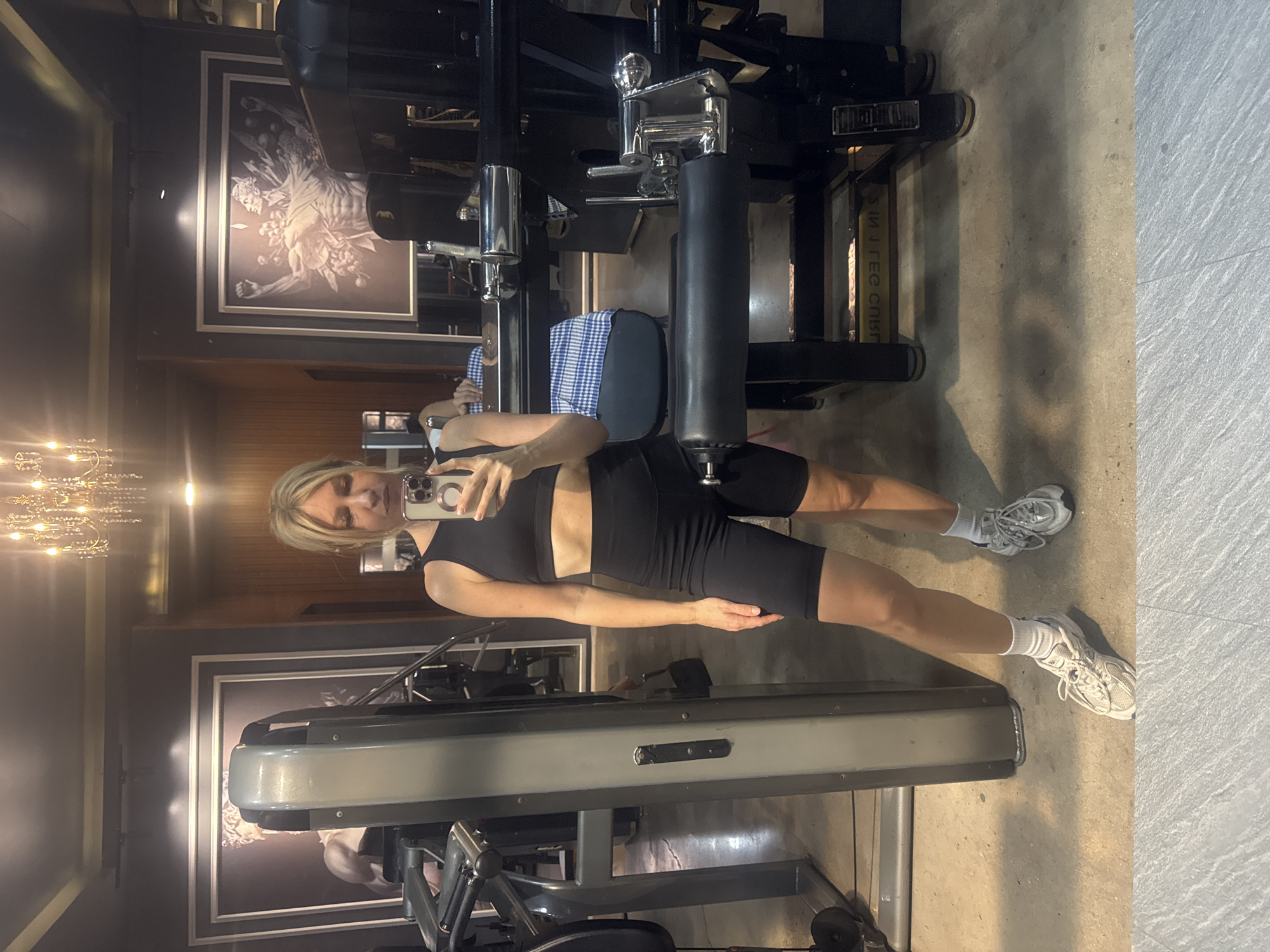 Woman documents morning gym workout in Nha Trang