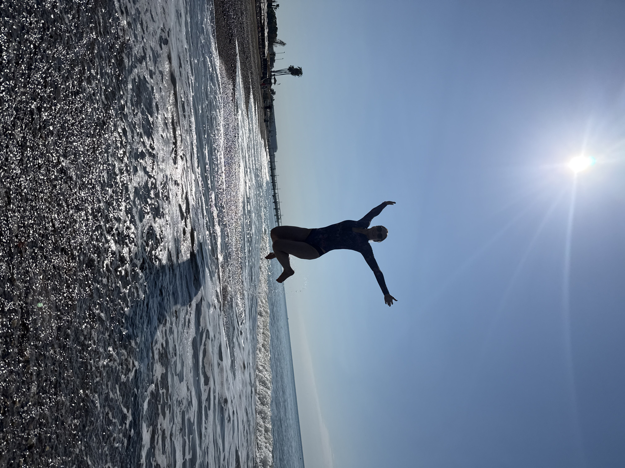 Morning beach activities captured in Serik, Turkey Mediterranean coast