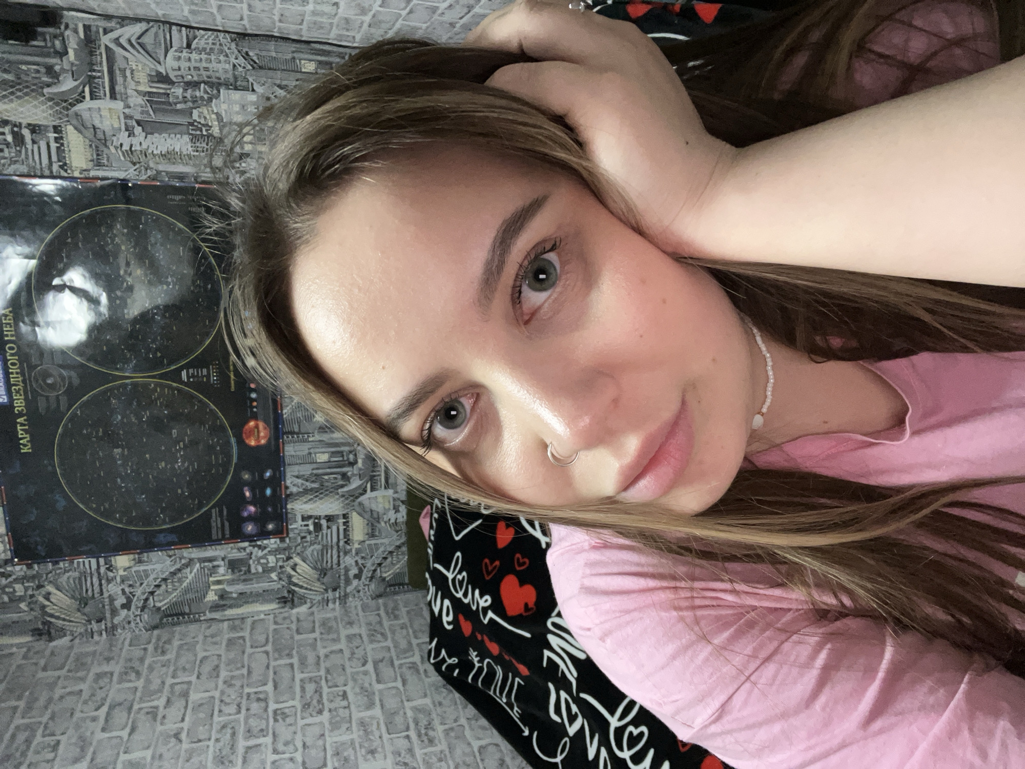 Domestic moments captured in Novopokrovskaya home during evening hours