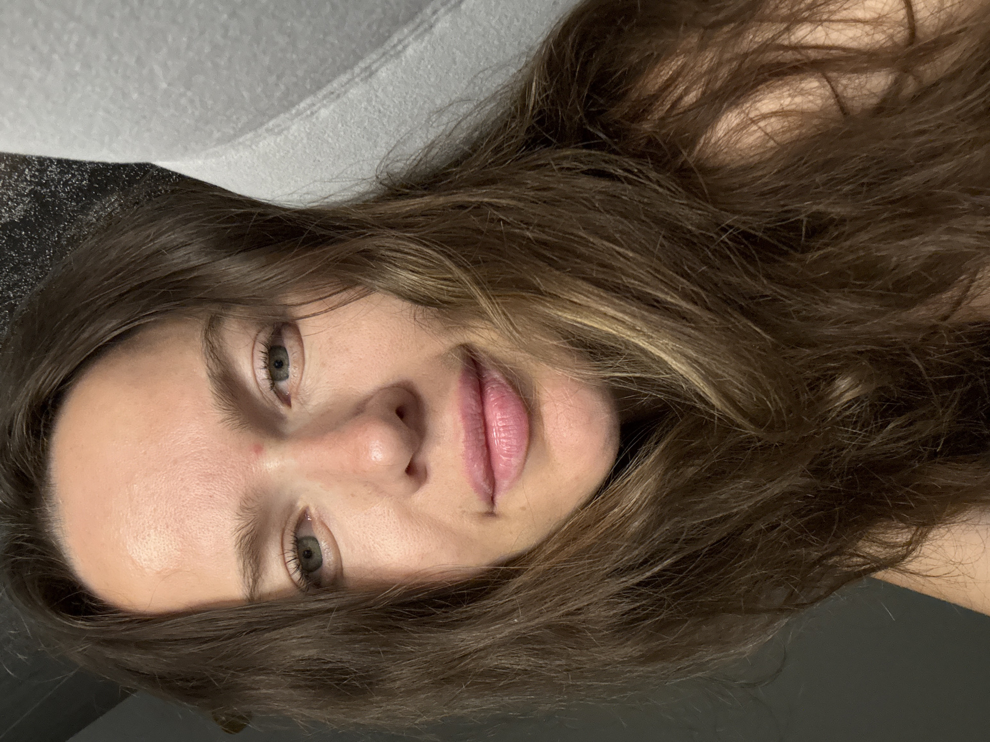 Relaxed low-angle selfie taken lying down in Khimki