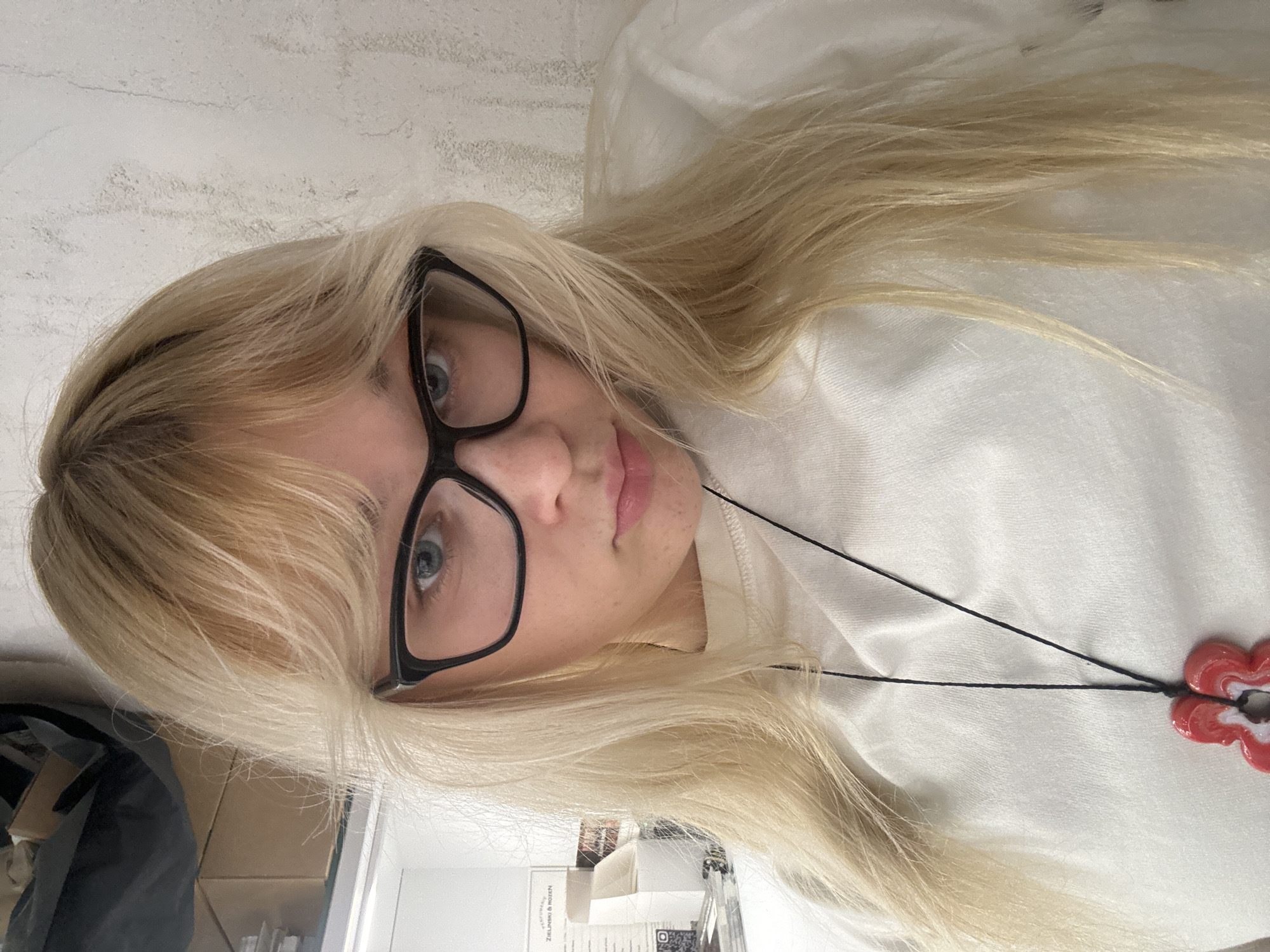Casual selfie in Belgrade featuring glasses and a pendant.