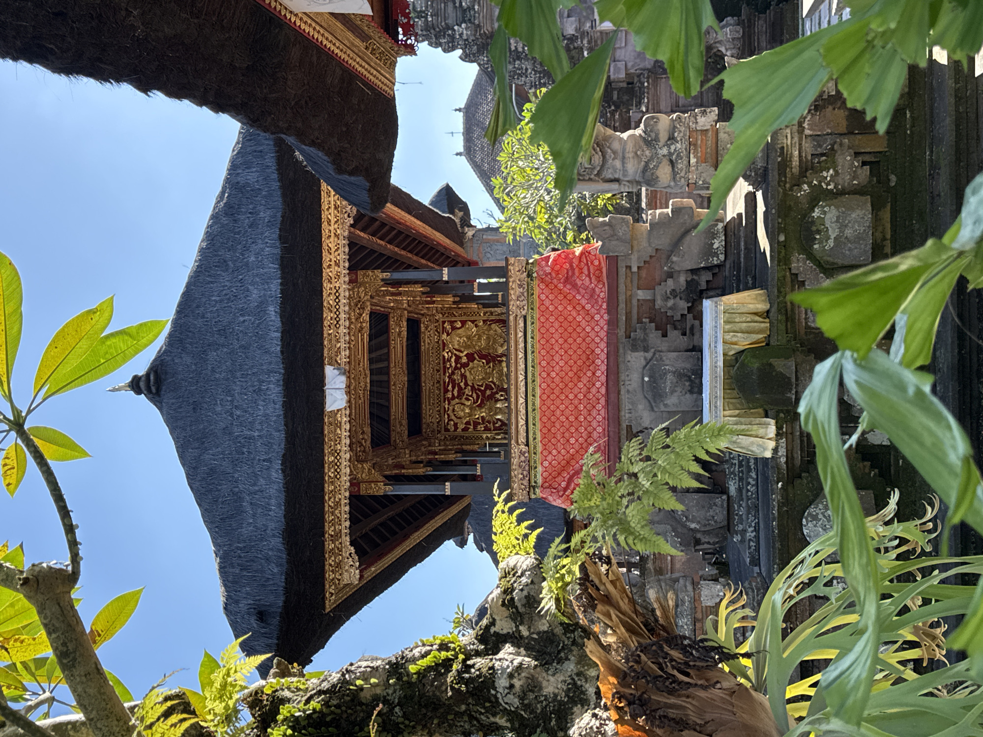 Inside a Balinese temple complex in Ubud, Bali