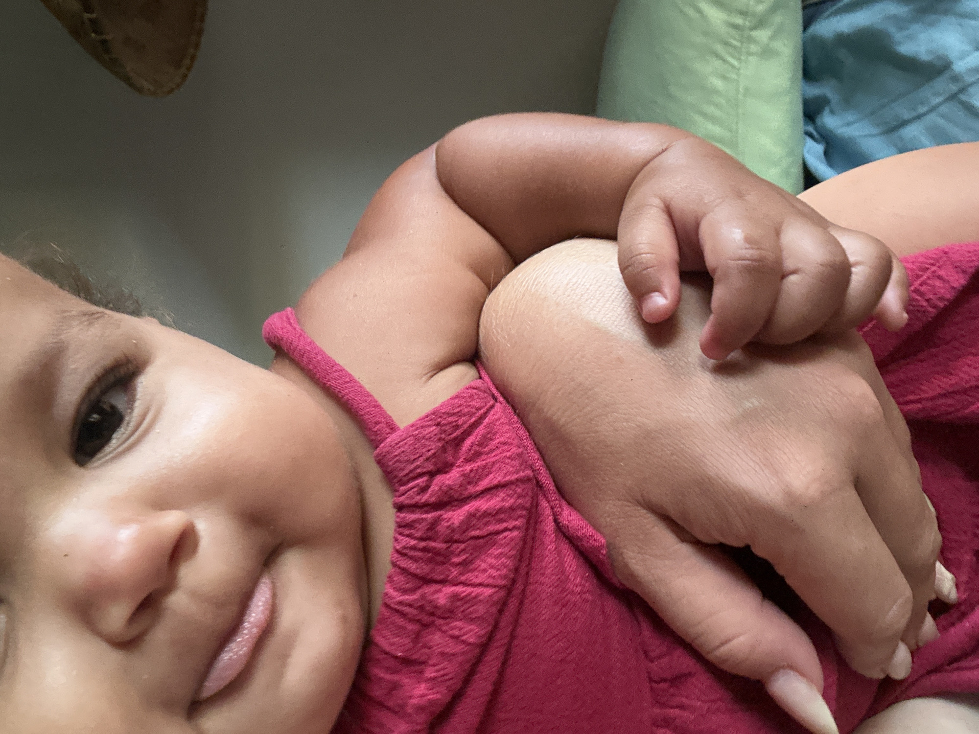 Baby indoors and a rice field walk in North Kuta