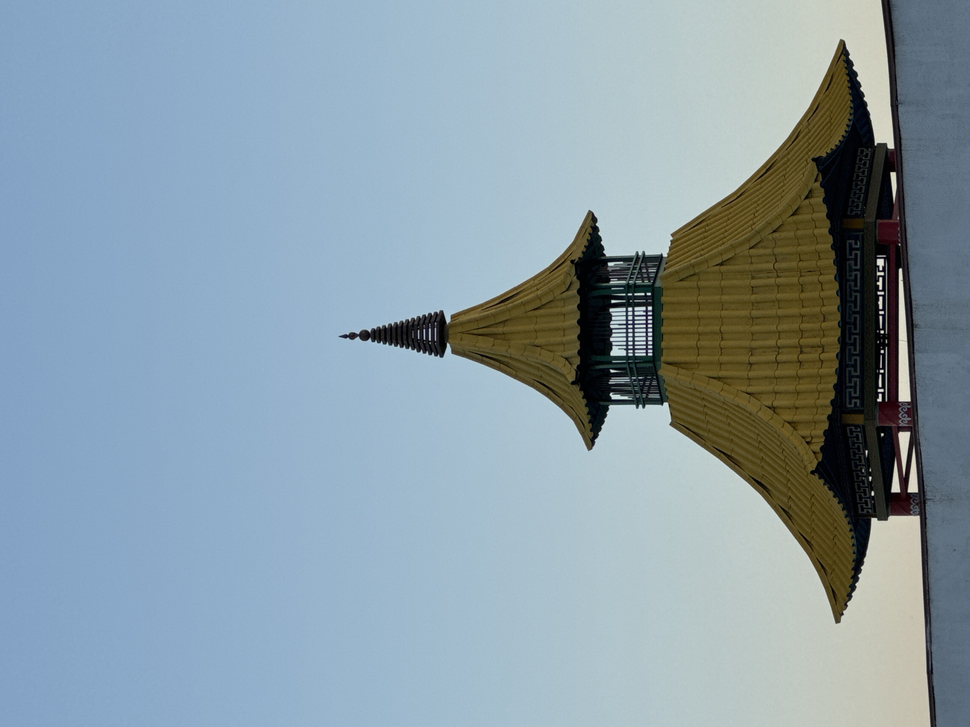 Buddhist monuments and civic landmarks around central Elista, Kalmykia