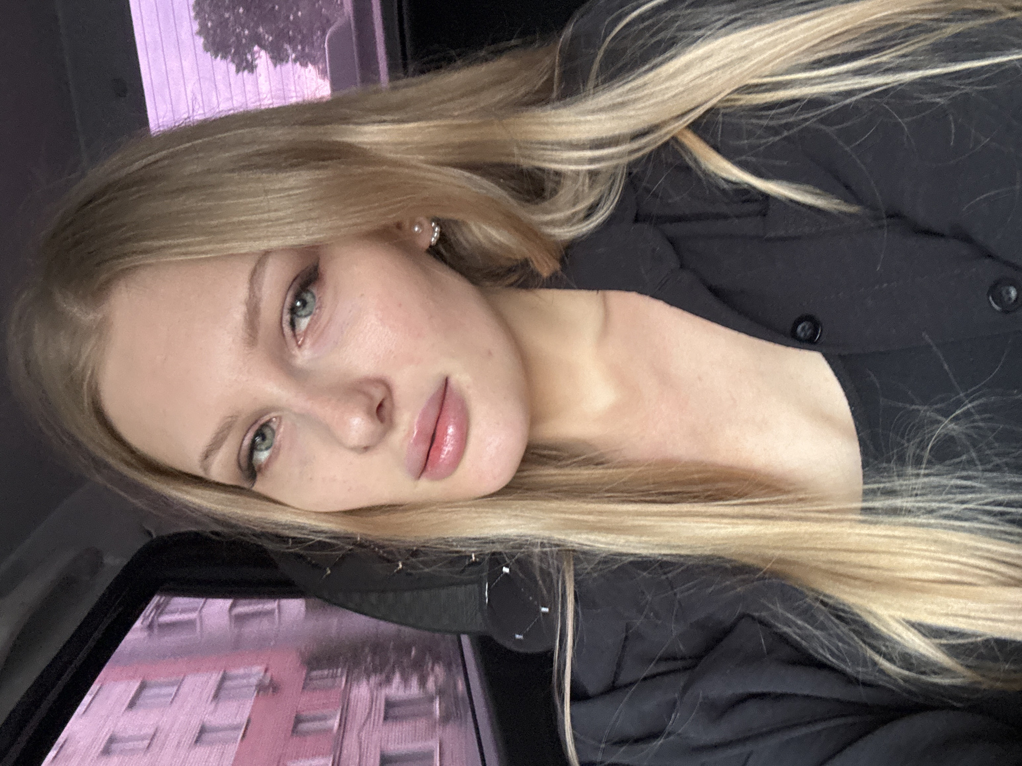 Woman photographed near Zolla store in Perm shopping center