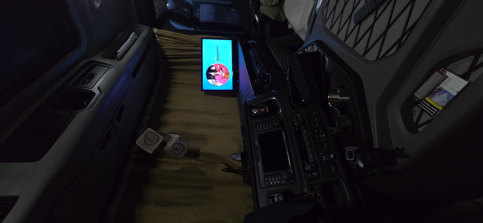 Trucking stop in Zaragoza: car carriers, a meal, and the road