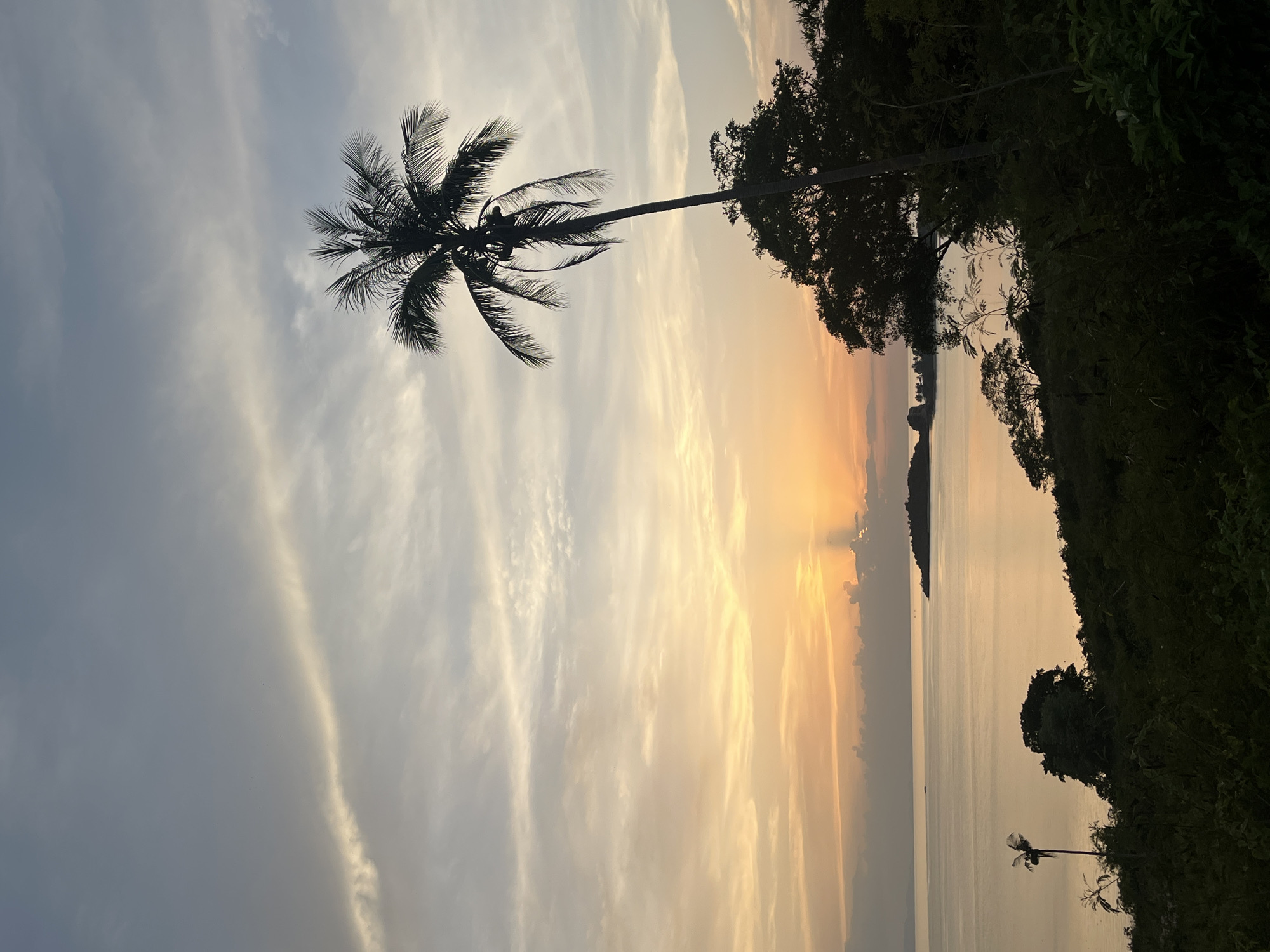 Warm dusk glow over the Ko Samui coastline