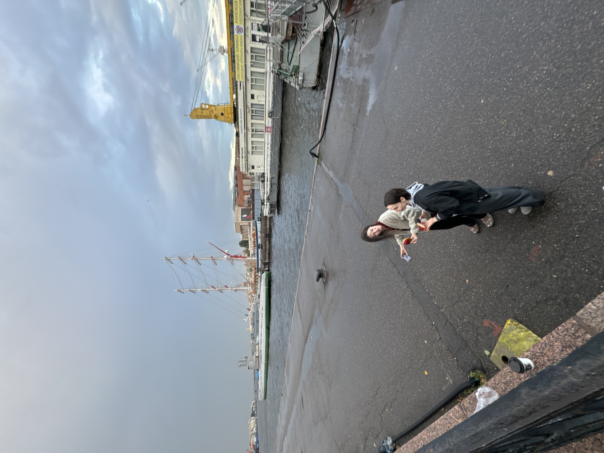 Evening fishing and waterfront scenes along Saint Petersburg's Neva River