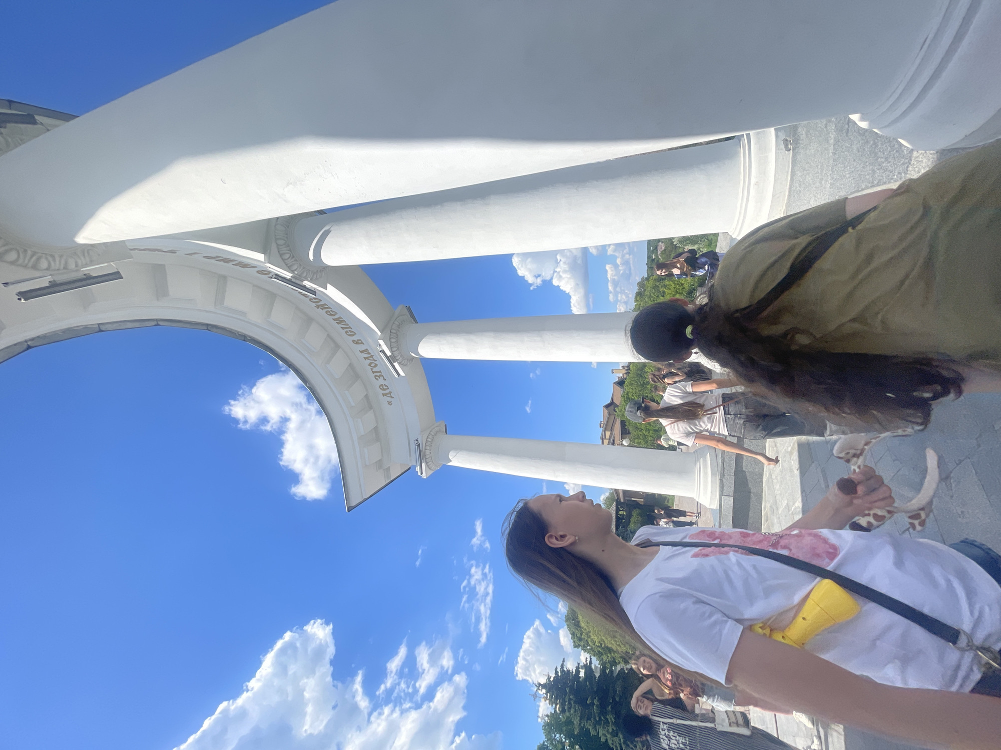Sunny afternoon documented at Poltava landmarks and parks