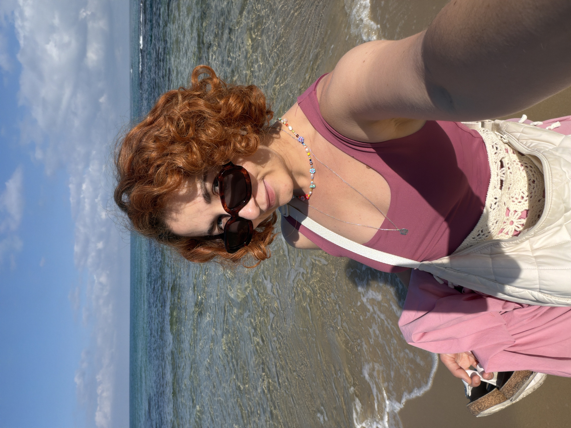Morning beach scenes documented at Bat Yam, Israel