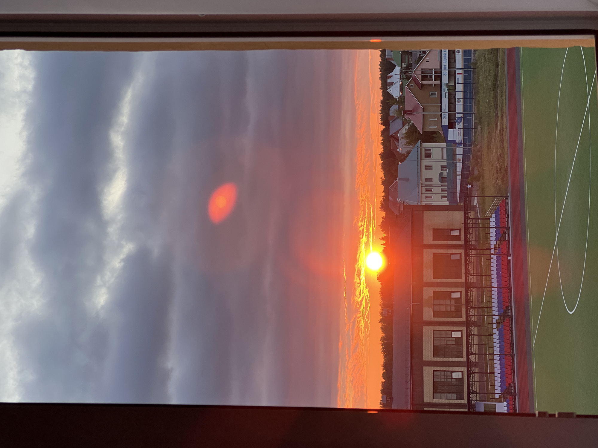 Quiet evening at home in Noviy, Russia