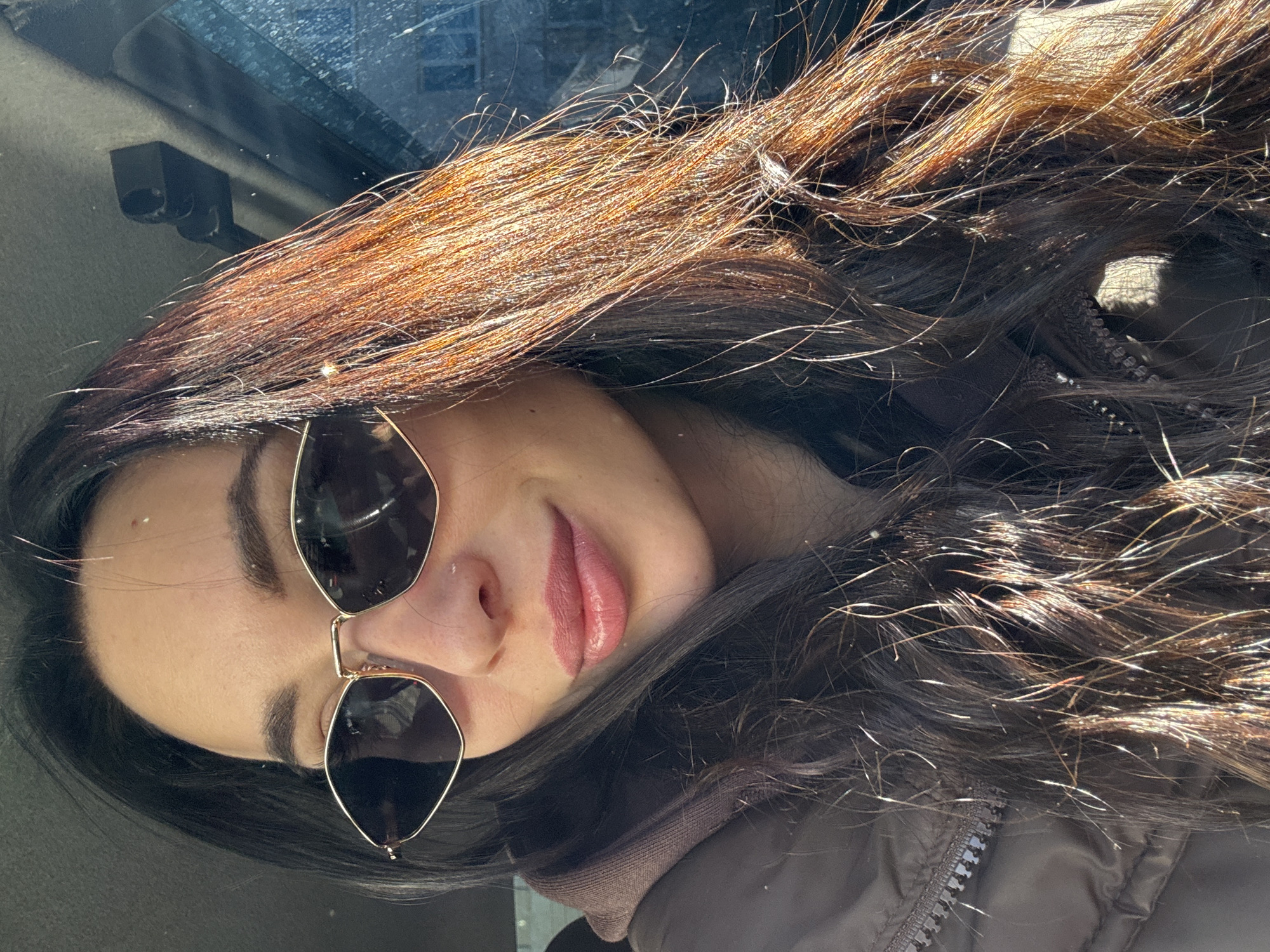 Woman photographed in casual selfie session in Chaikovsky, Russia