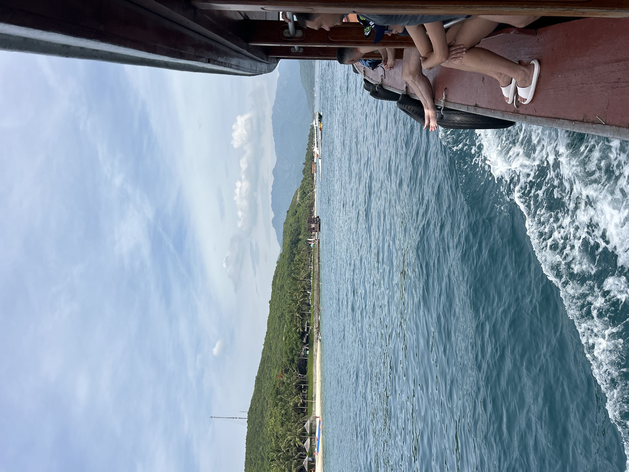 Boat day off the Nha Trang coast near Hon Tre Island