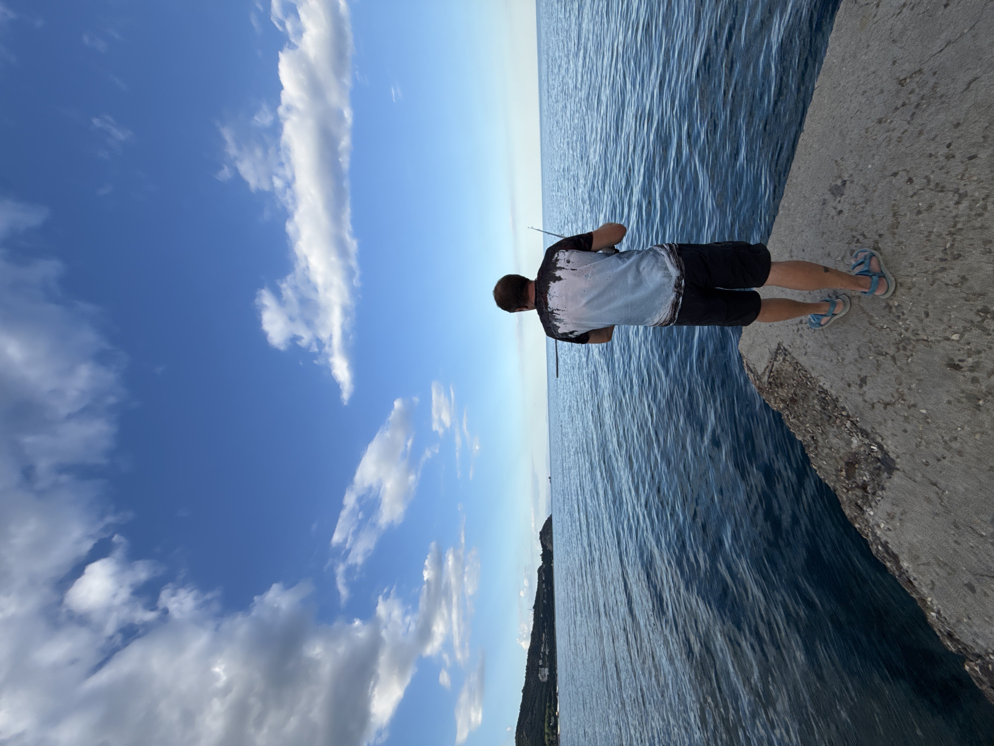 Afternoon on the pier in Partenit, Black Sea coast