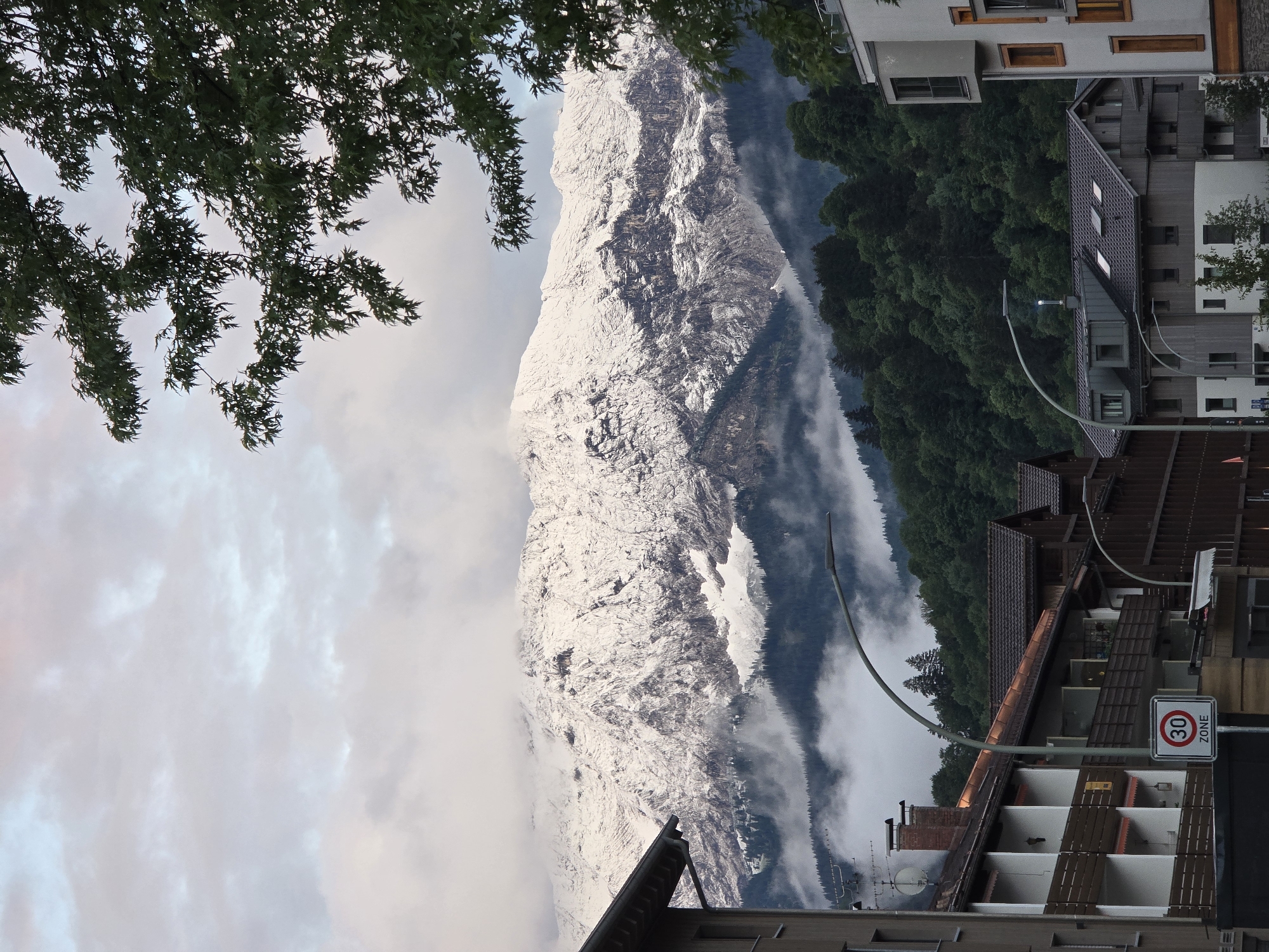 Evening documentation of Garmisch-Partenkirchen train station and alpine scenery