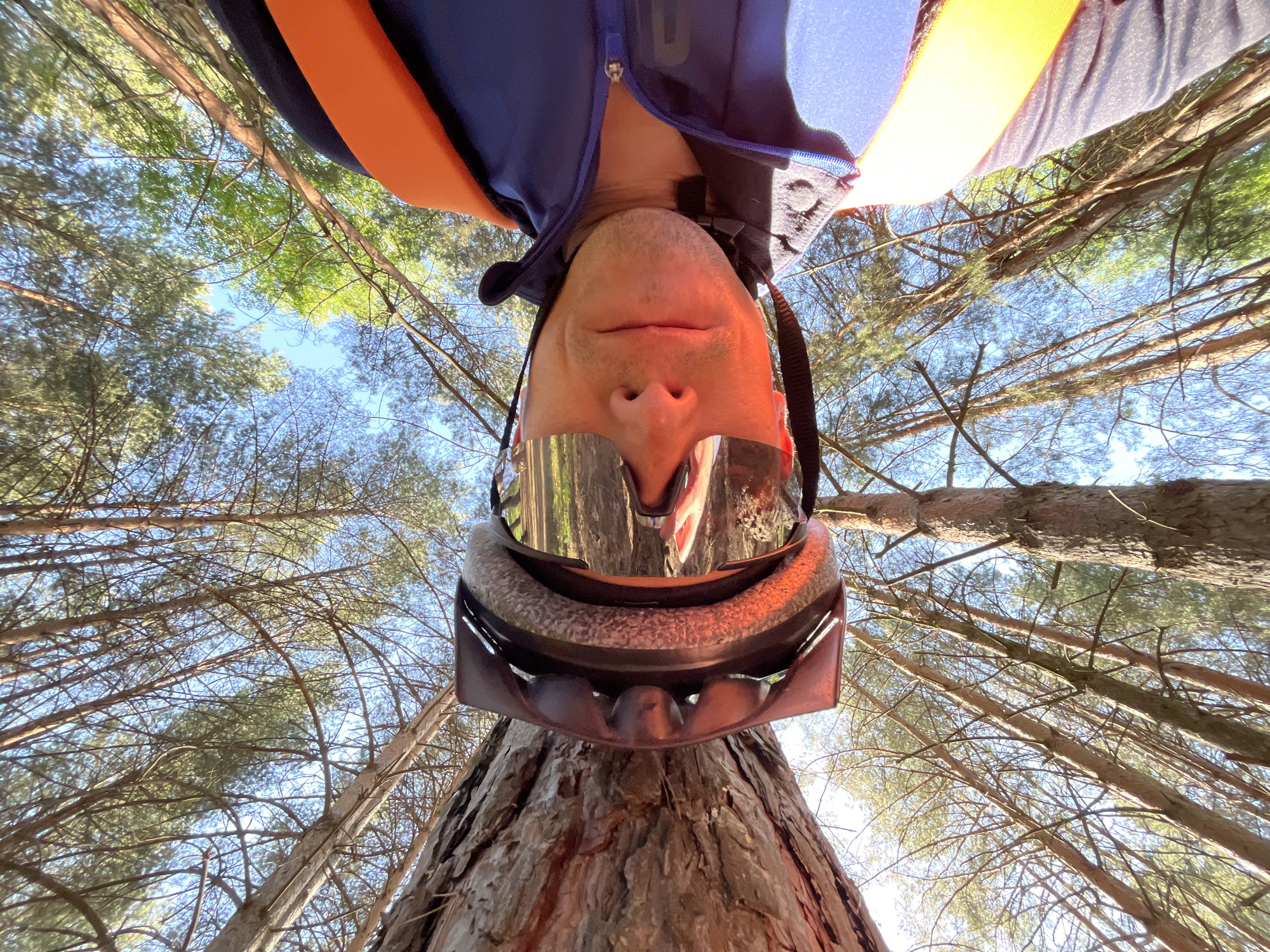 Cyclist documents forest ride near Chaikovsky, Russia