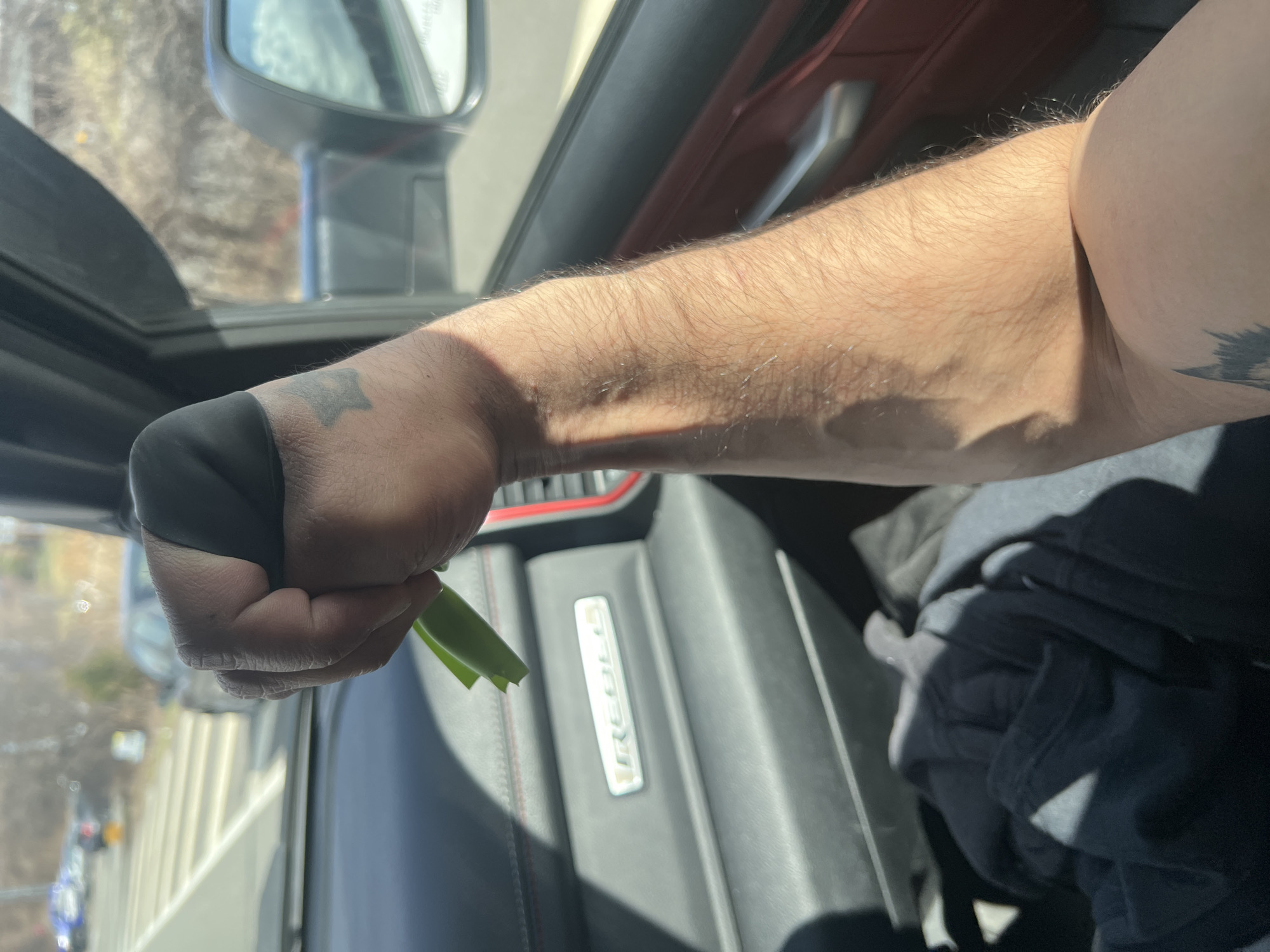 Person holds mysterious objects from vehicle in Newburgh area