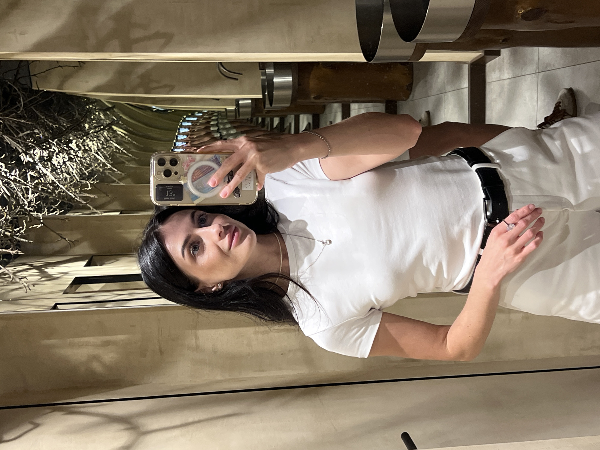 Afternoon stop at a Lviv bar, with restroom selfies.