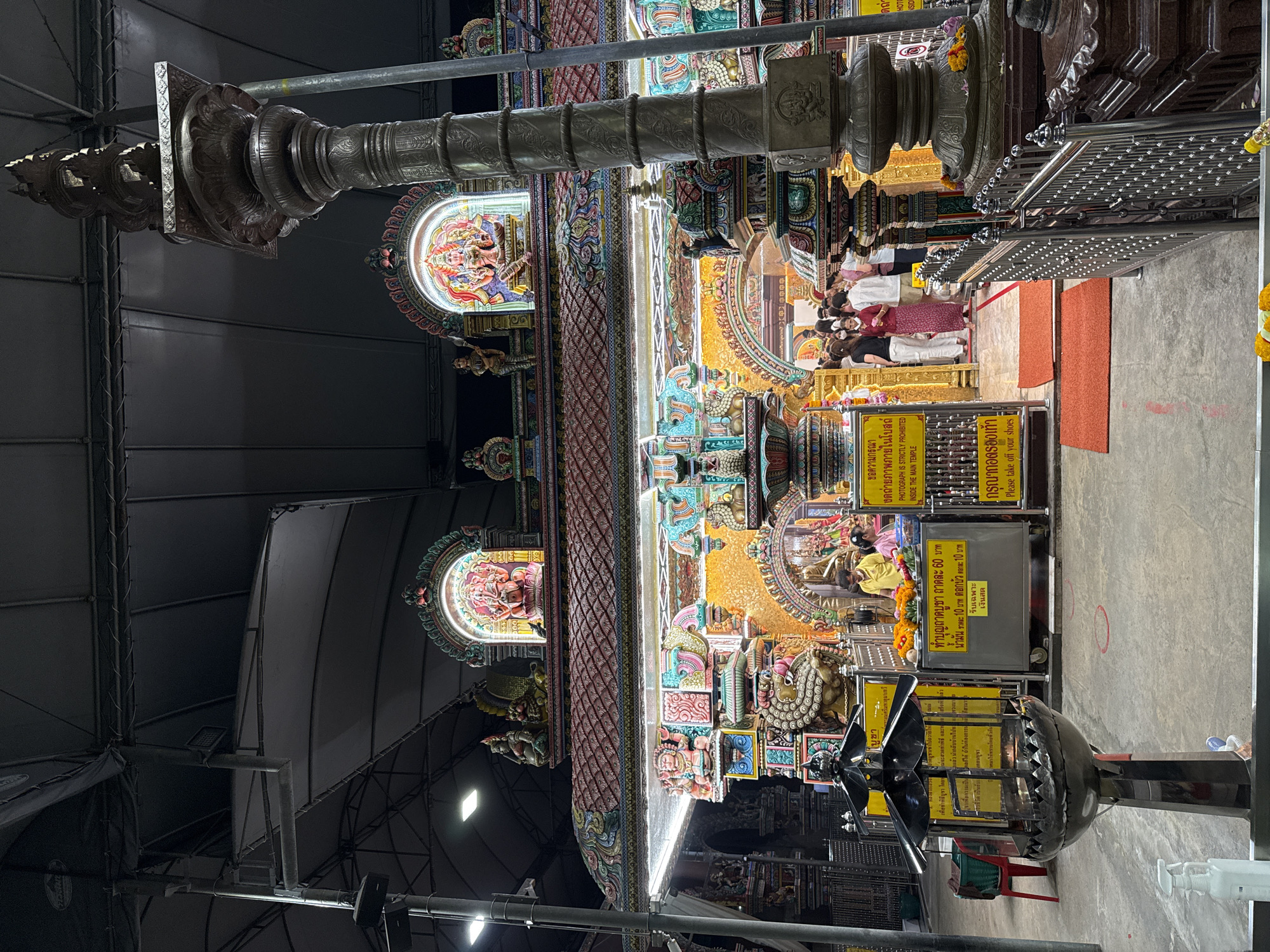 Hindu temple worship activities documented across Bangkok locations