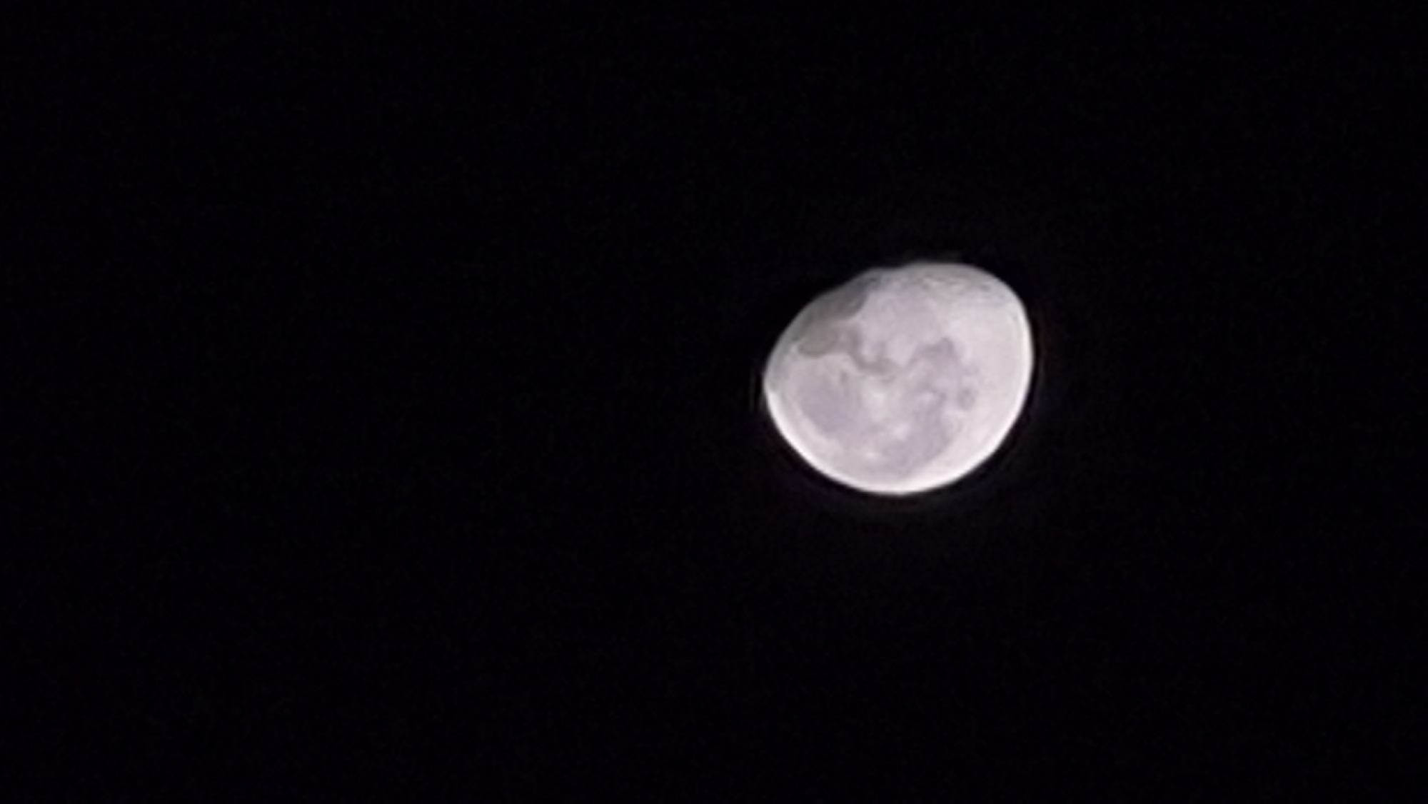 Moon shots and a handmade outdoor decoration, same evening