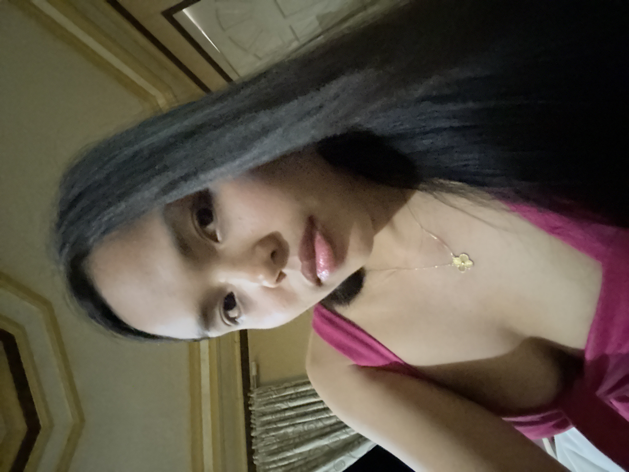Woman Takes Multiple Selfies in Kiblawan Home