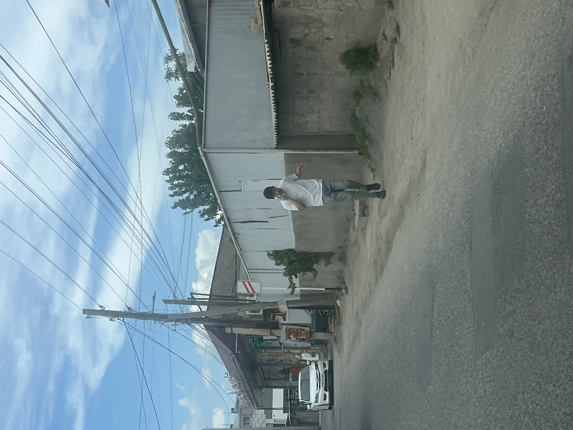 Ordinary street life documented in Artashat, Armenia during midday