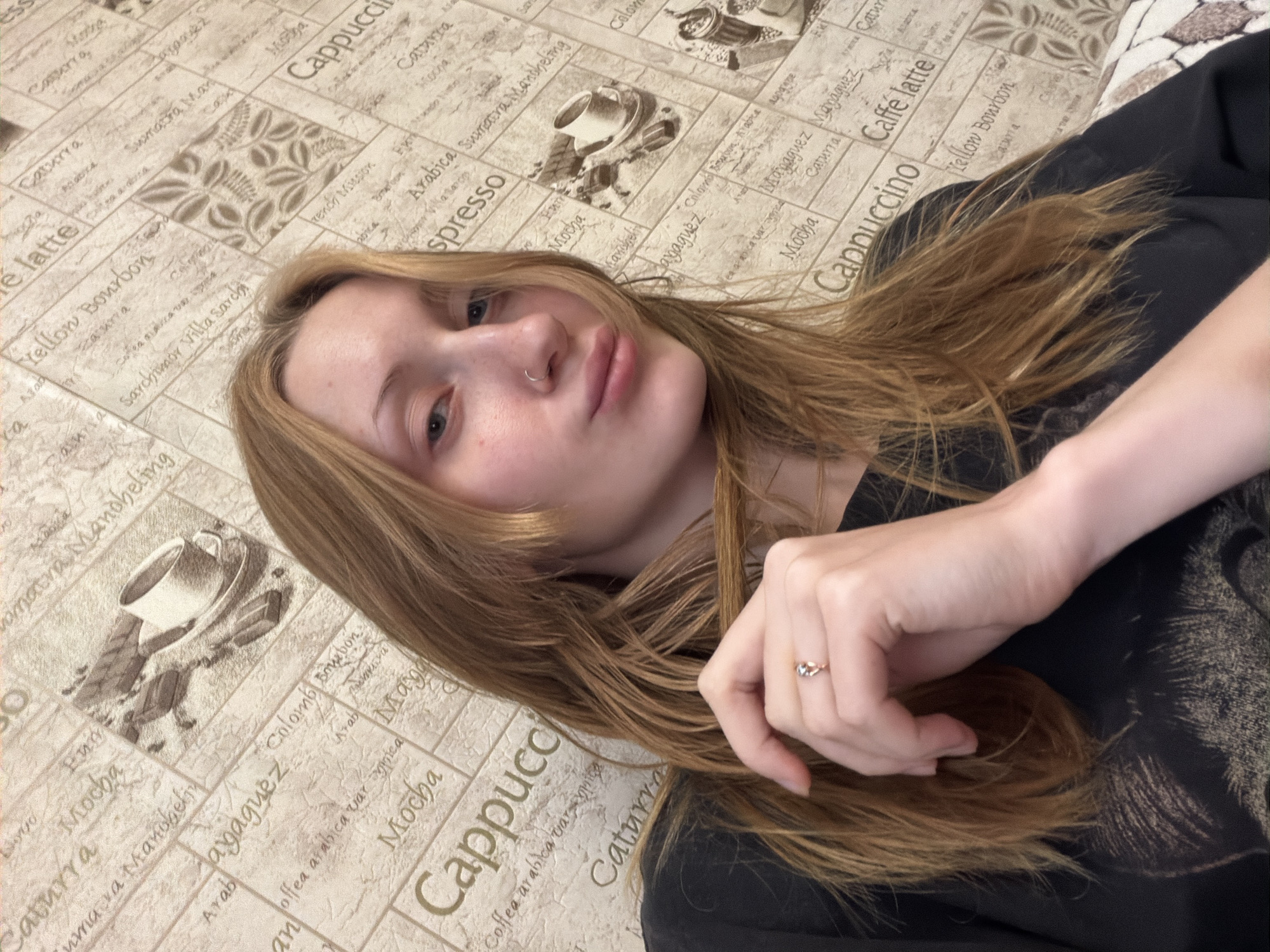 Casual indoor selfie session in Saint Petersburg
