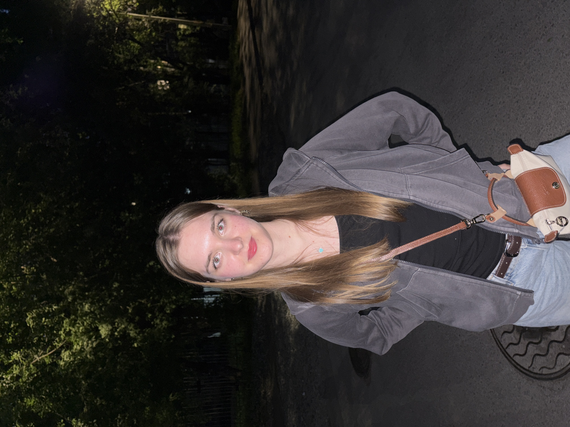 Woman documents casual evening outing in Perm, Russia