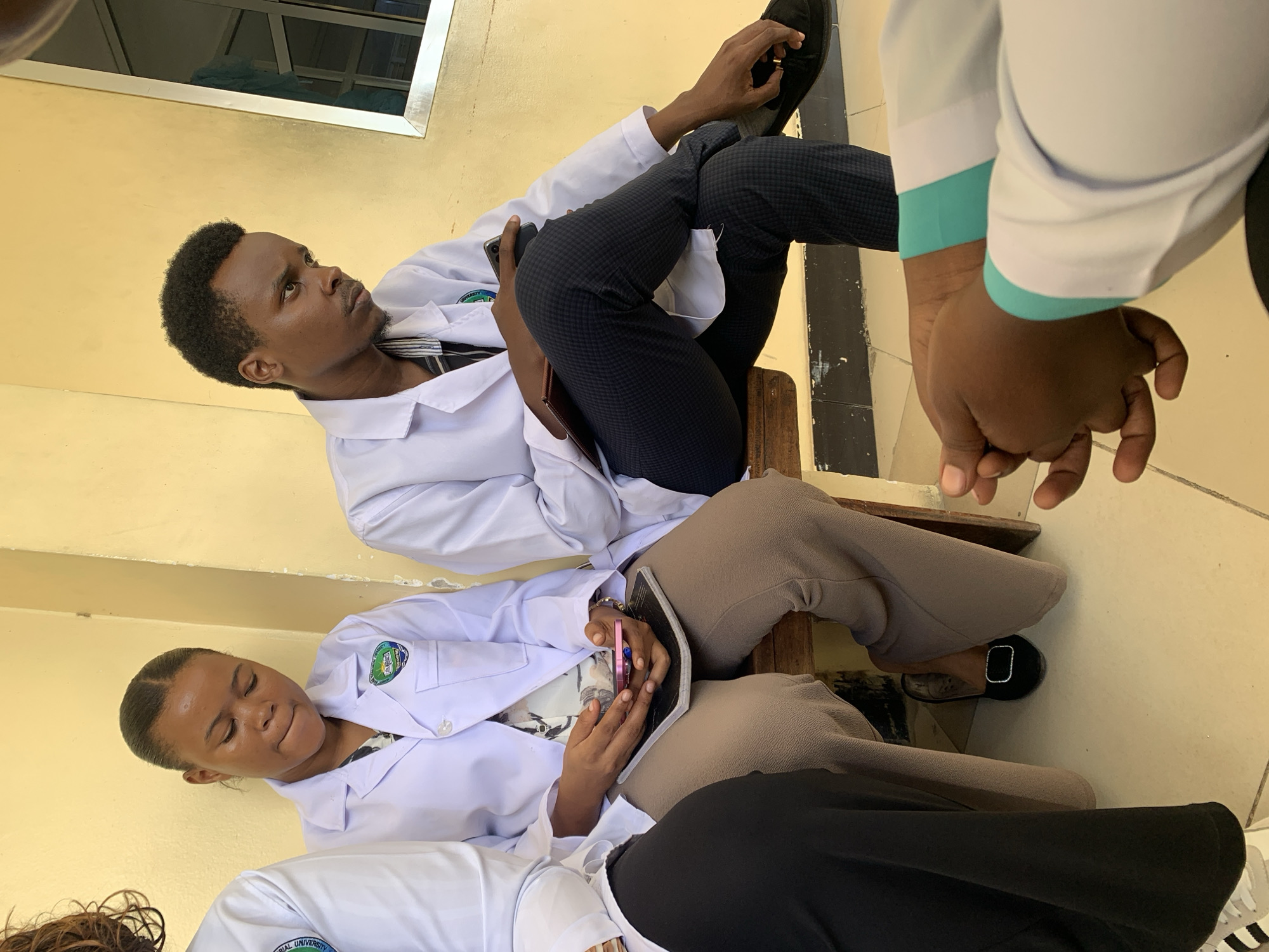 Medical students gather for morning classes in Dar es-Salaam