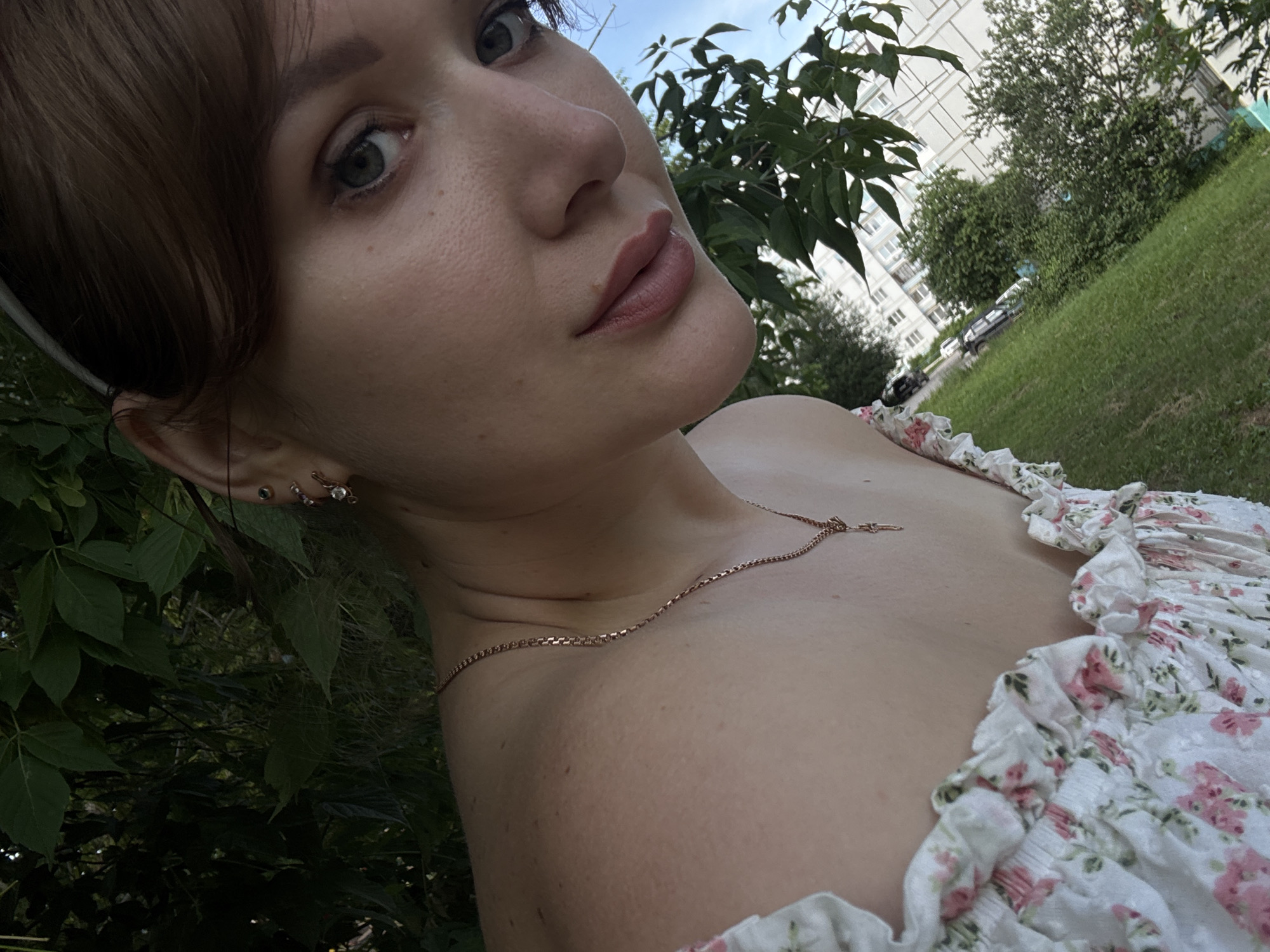 Selfies and sky shots from a quiet afternoon in Chaikovsky