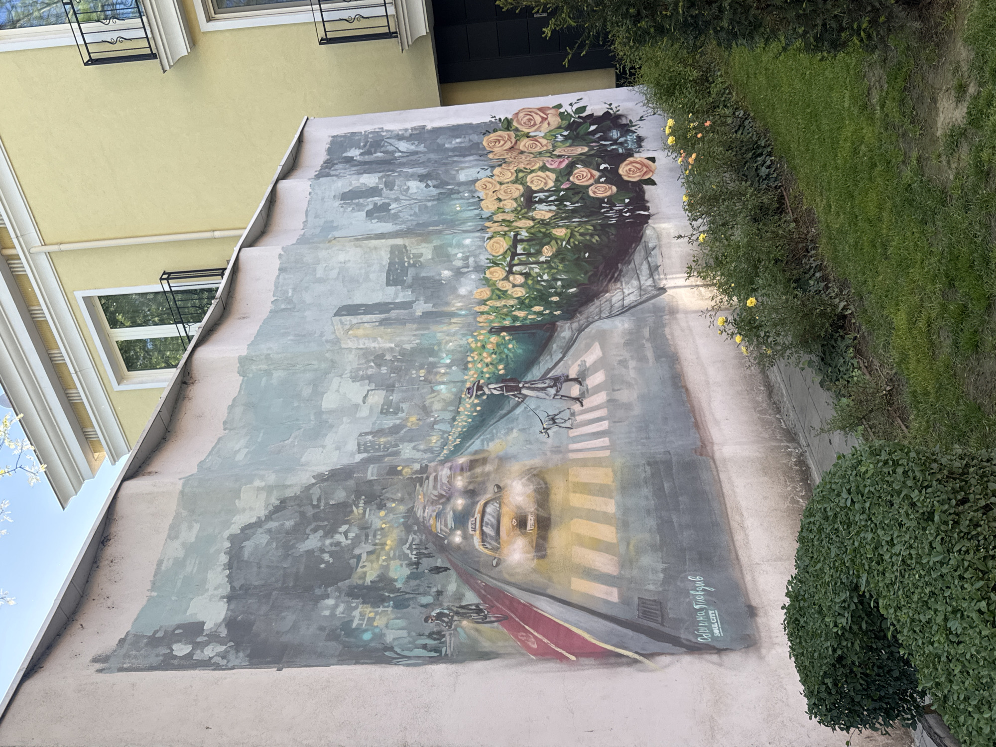 Outdoor art exhibition documented in historic Plovdiv, Bulgaria
