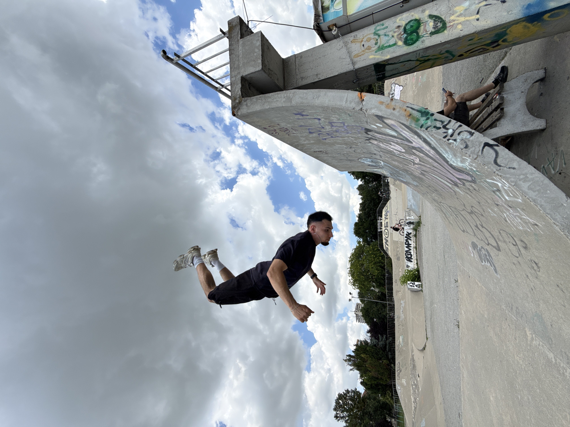 Skatepark tricks and flips at an outdoor spot in Shumen