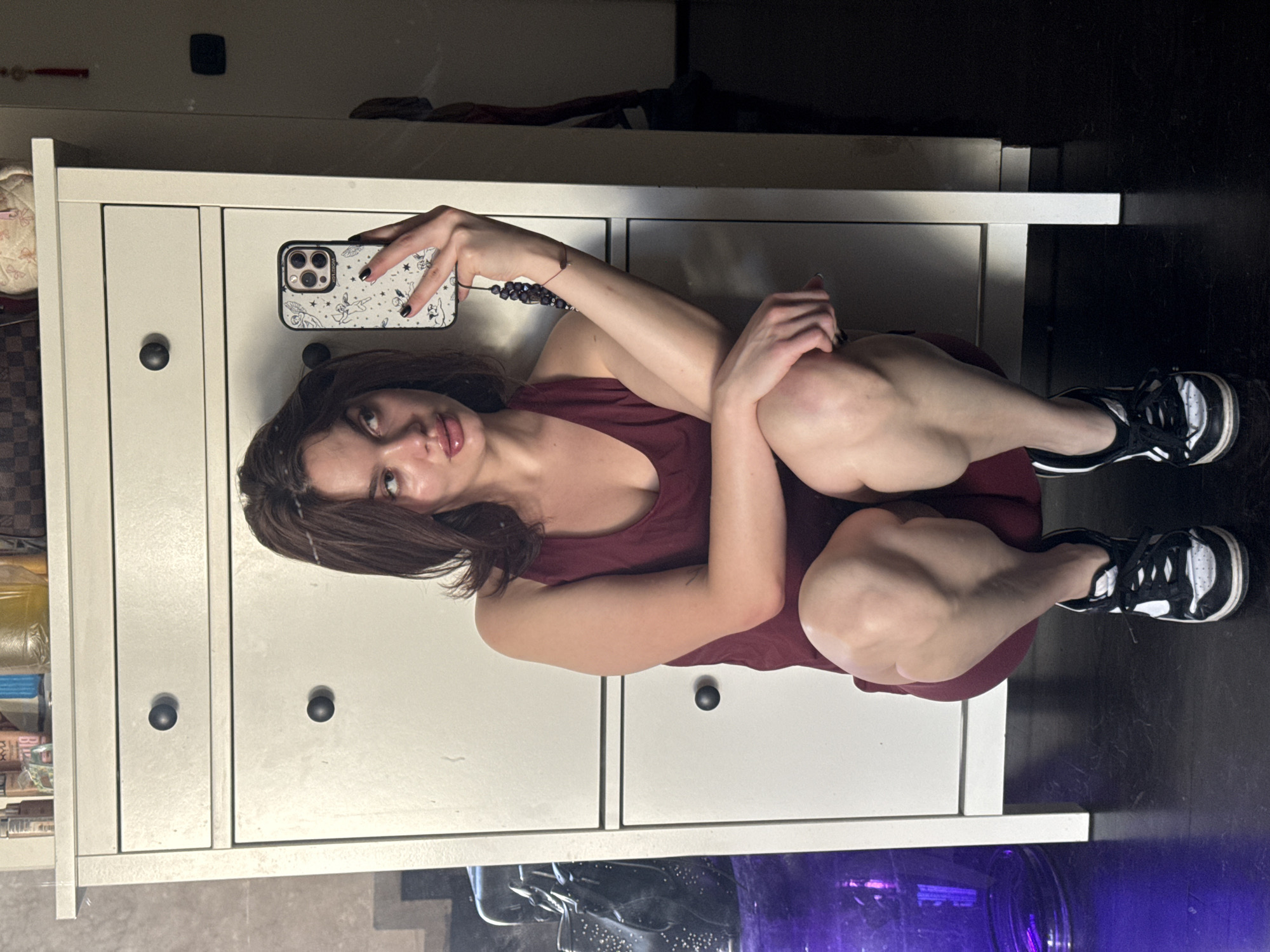 Morning selfies and casual moments captured in Sofia apartment