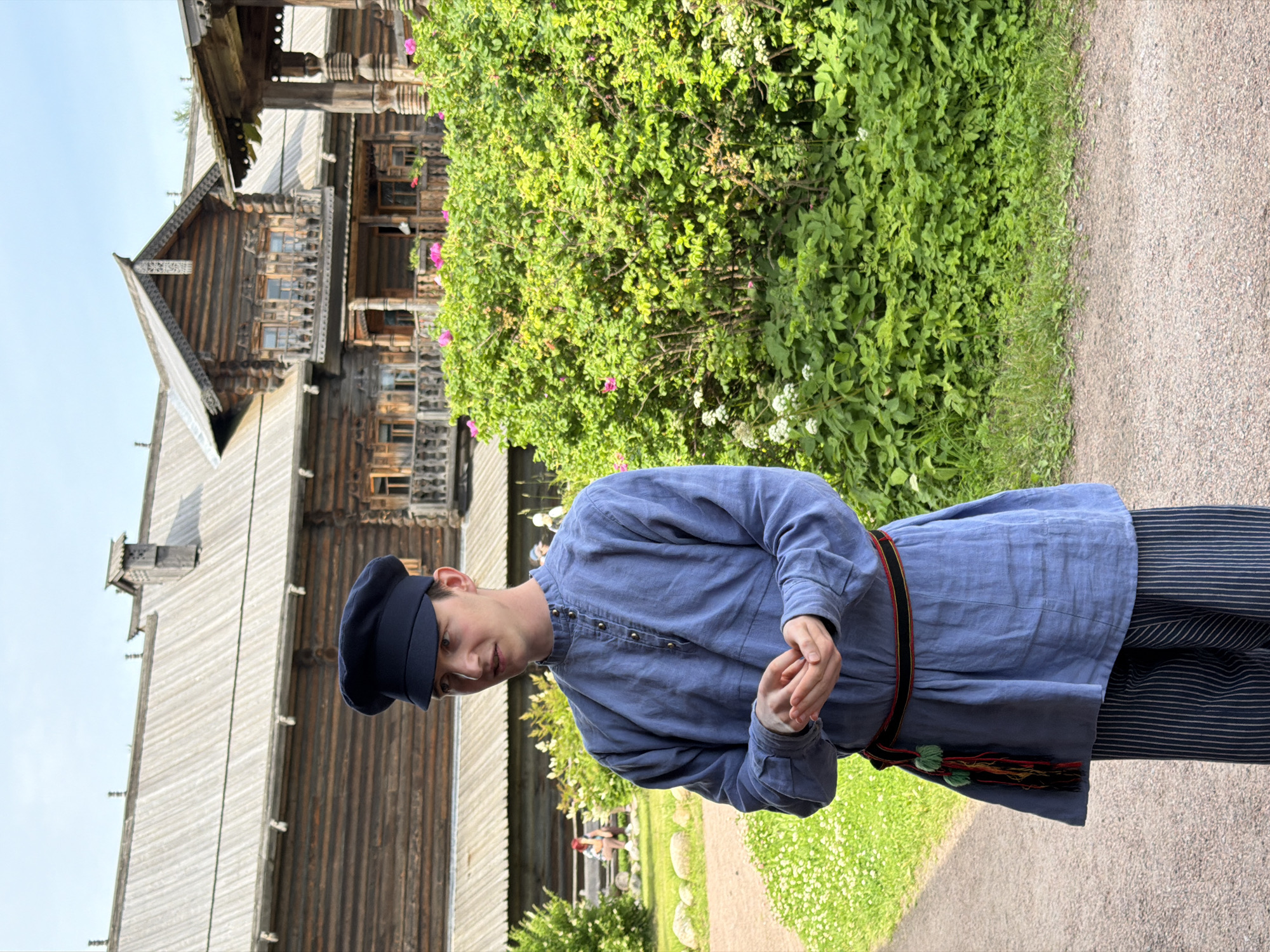 Traditional wooden church and folk culture in Imeni Sverdlova