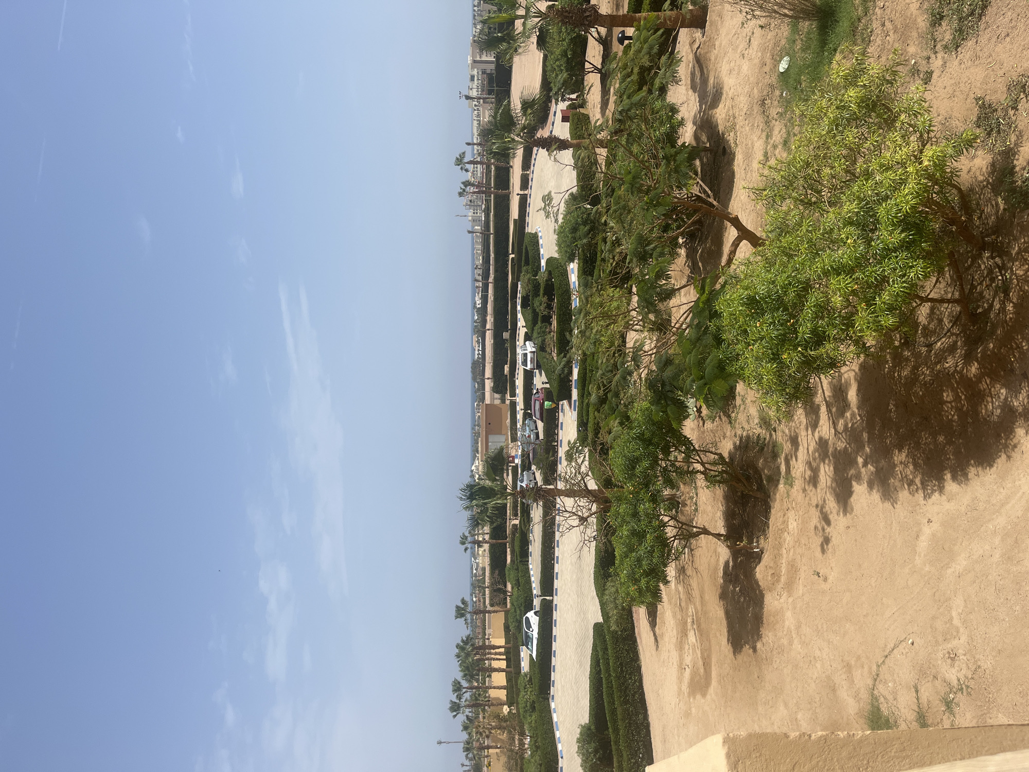 Resort landscape captured in Egypt under clear skies