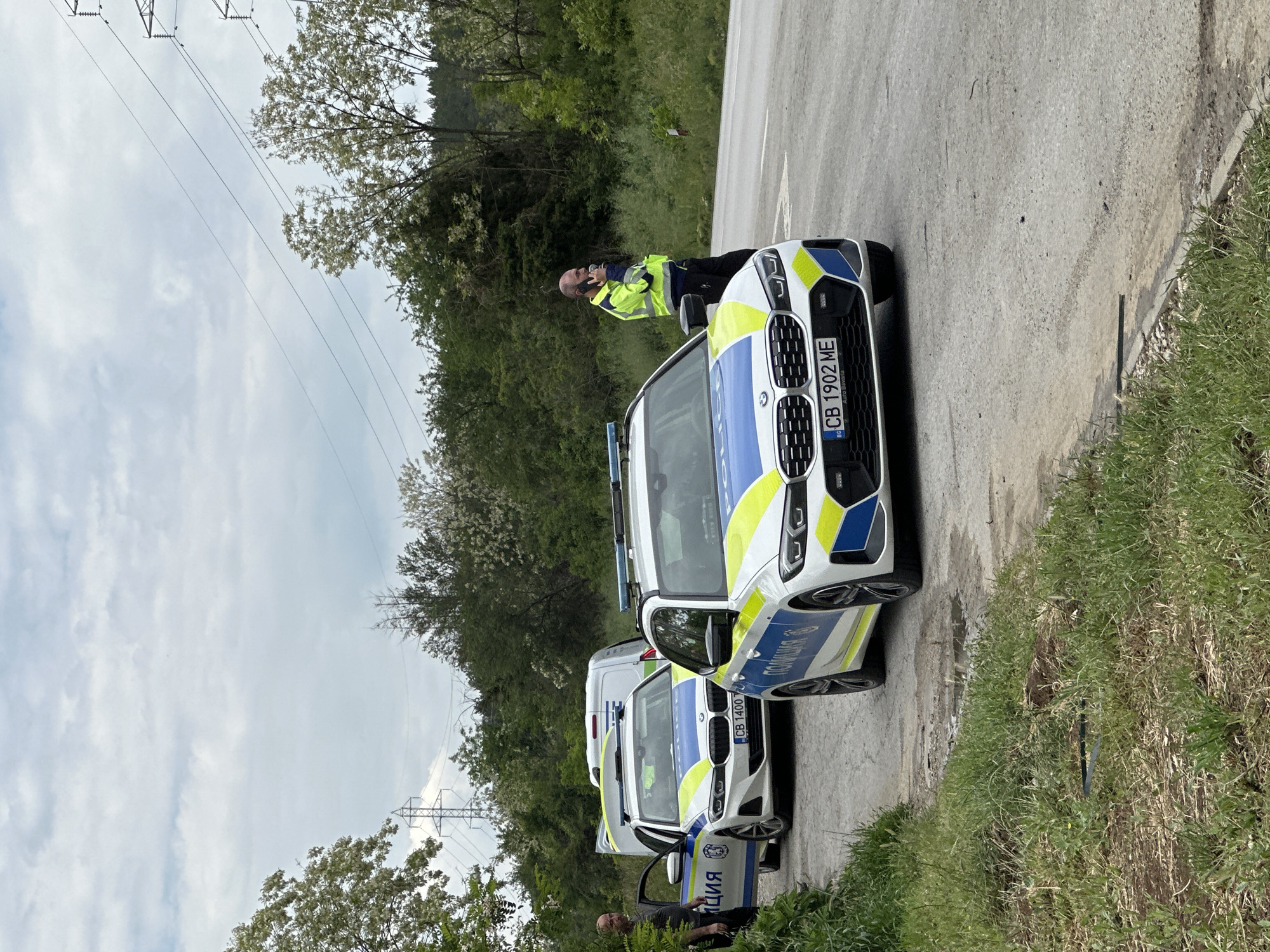 Police conduct roadside operation in Ledenik, Bulgaria